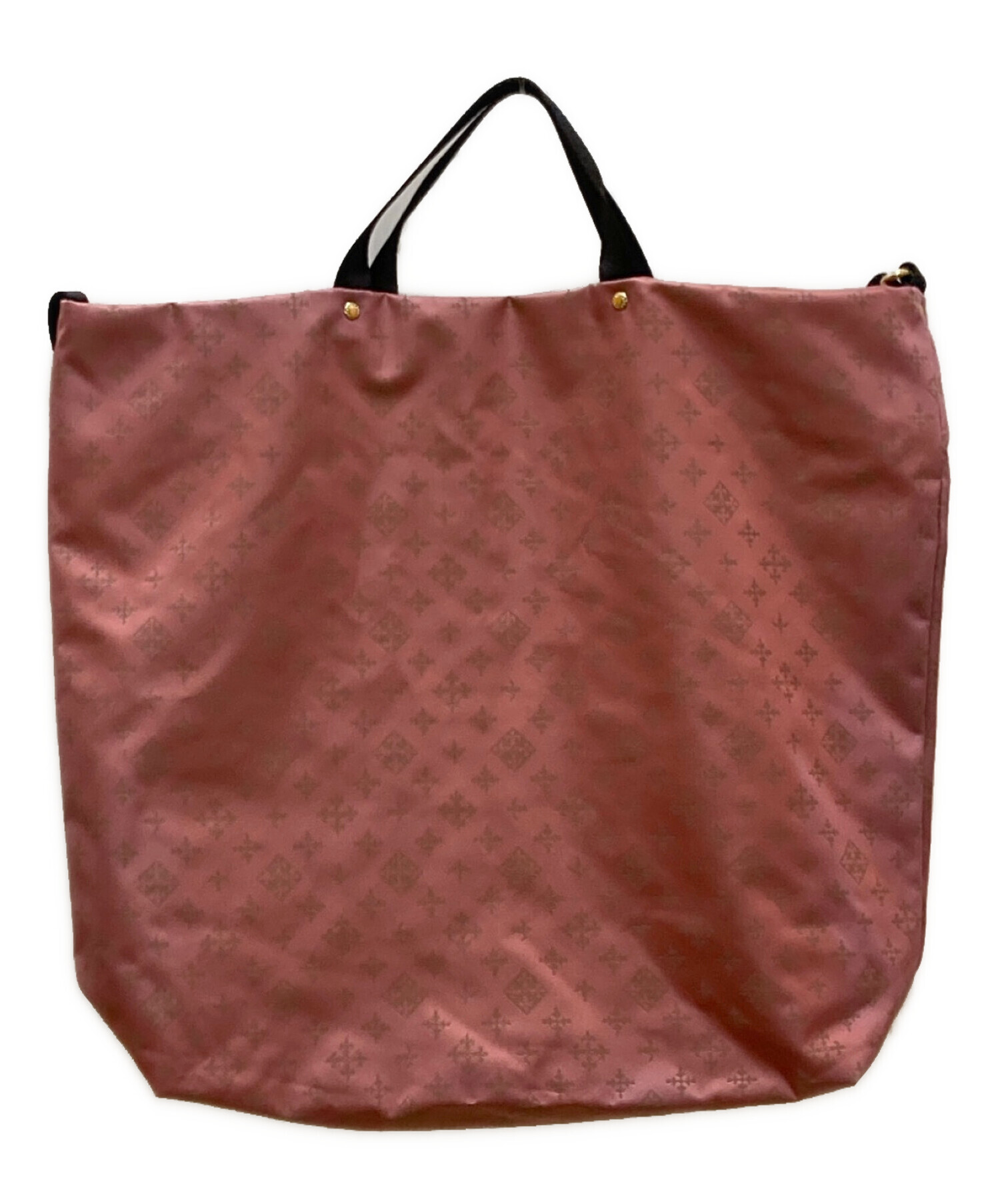russet ラシット 2way トートバッグ モノグラム ピンクベージュ 中古・古着通販】russet (ラシット) 2WAYトートバッグ ピンク