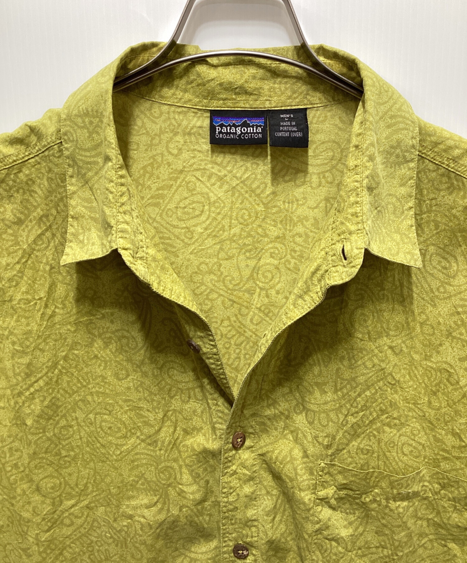 中古・古着通販】Patagonia (パタゴニア) 90`s総柄半袖シャツ イエロー