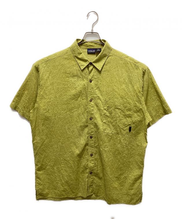 95年　Patagonia 総柄シャツ　パタゴニア 中古・古着通販】Patagonia (パタゴニア) 90`s総柄半袖シャツ イエロー