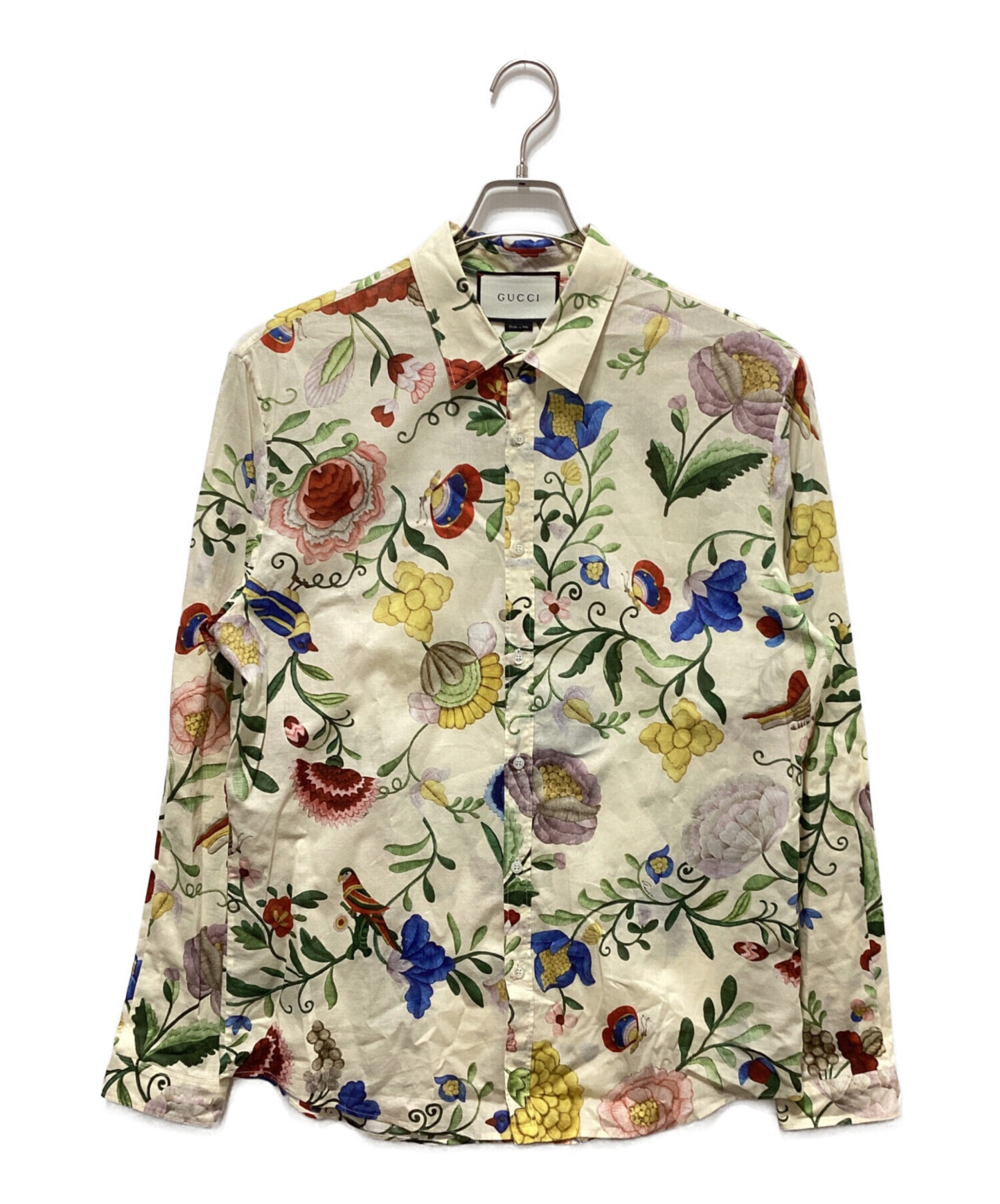 GUCCI ボタニカルシャツ　メンズ 中古・古着通販】GUCCI (グッチ) シースルー ボタニカルパターン