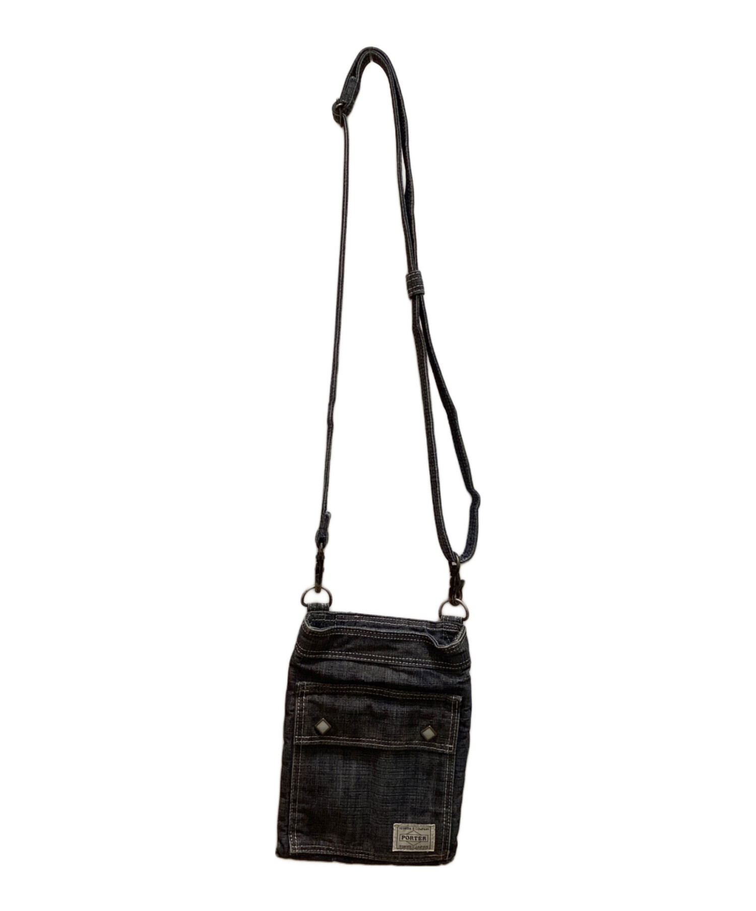中古・古着通販】PORTER (ポーター) オンス スタッズデニムショルダー