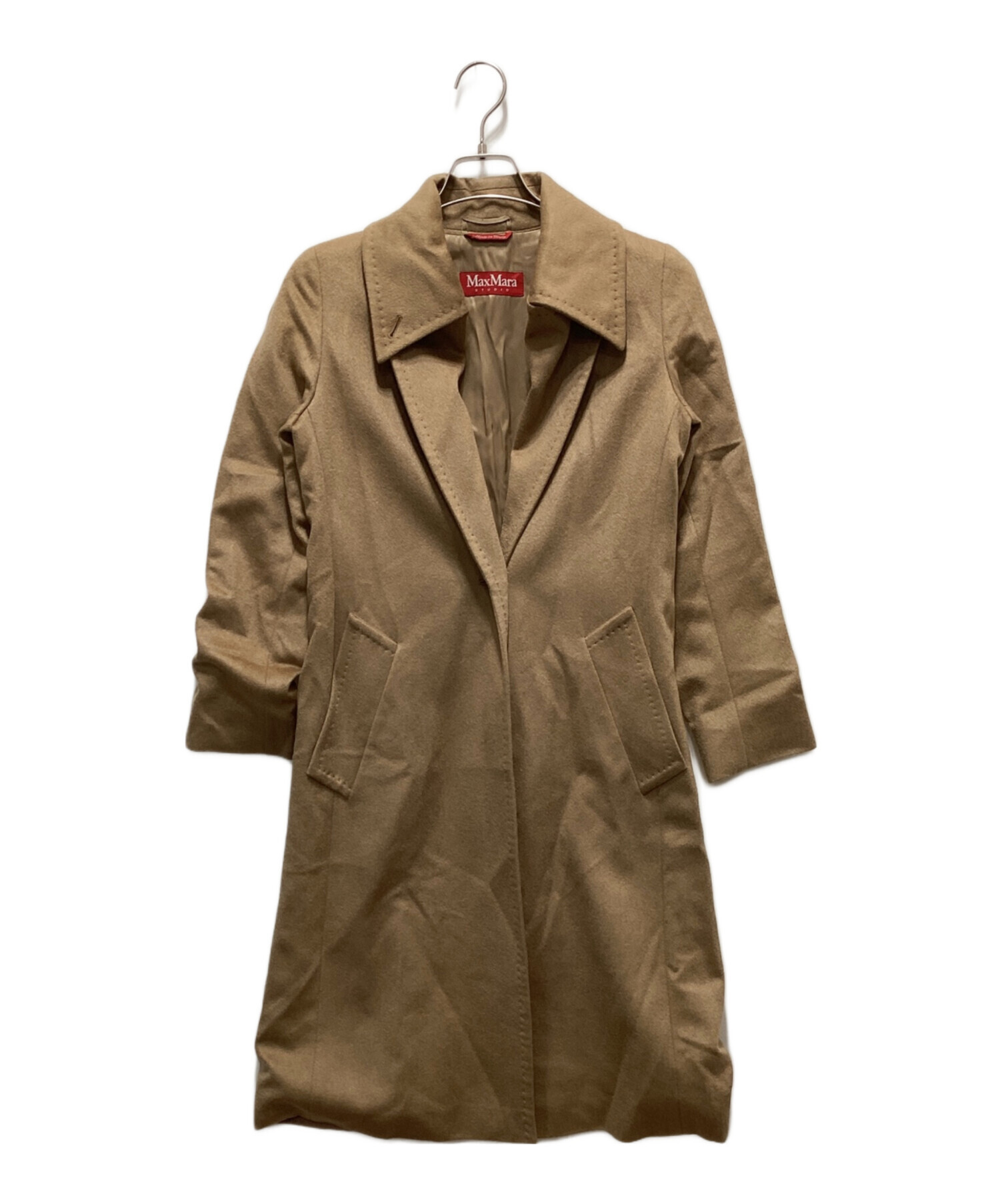 未使用級　マックスマーラ　studio　トレンチコート　ベージュ　赤タグ 中古・古着通販】MAX MARA STUDIO (マックスマーラ ストゥディオ