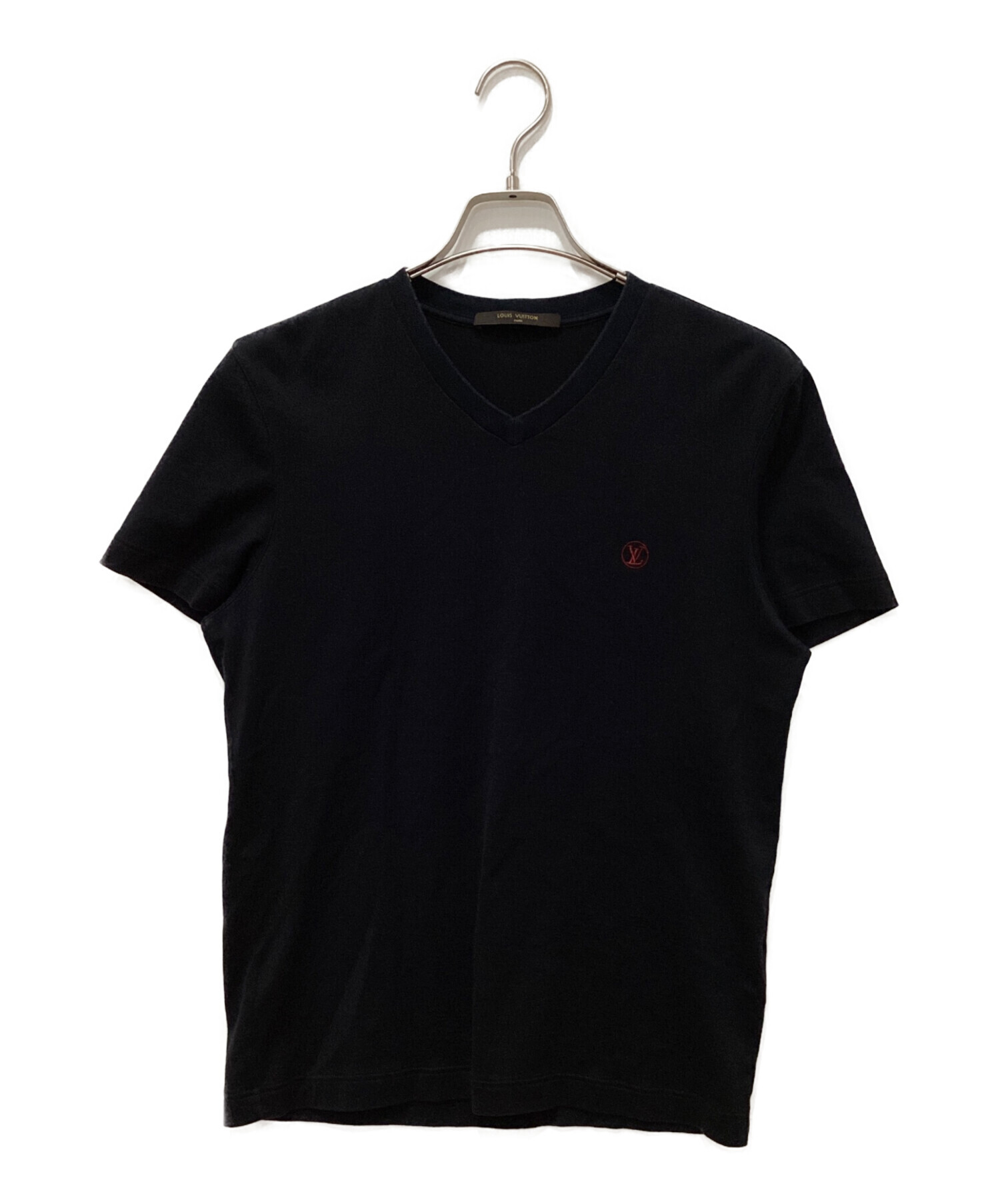 美品 XXL ルイヴィトン アーチロゴ シルク混 Vネック Tシャツ ブラック 中古・古着通販】LOUIS VUITTON (ルイ ヴィトン) サークルロゴVネックt