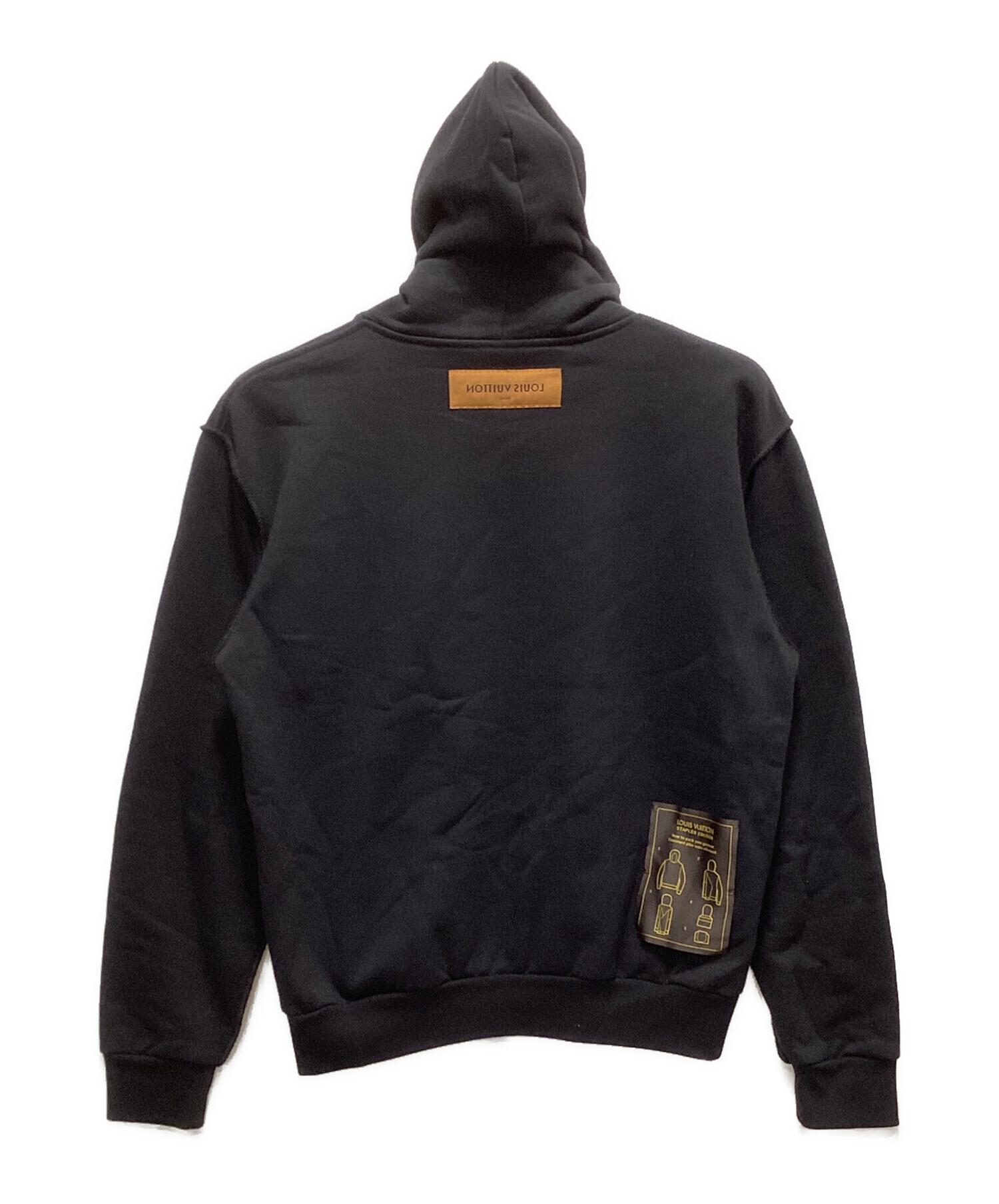 【ほぼ新品】ルイヴィトン インサイドアウト パーカー プルオーバー 黒 S 中古・古着通販】LOUIS VUITTON (ルイ ヴィトン) インサイドアウトプル