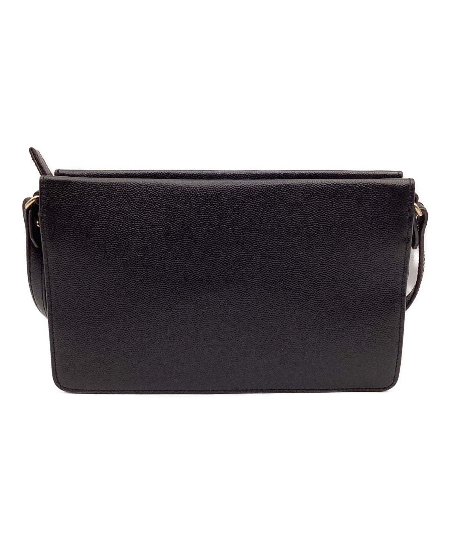 中古・古着通販】FURLA (フルラ) レザーショルダーバッグ ブラック