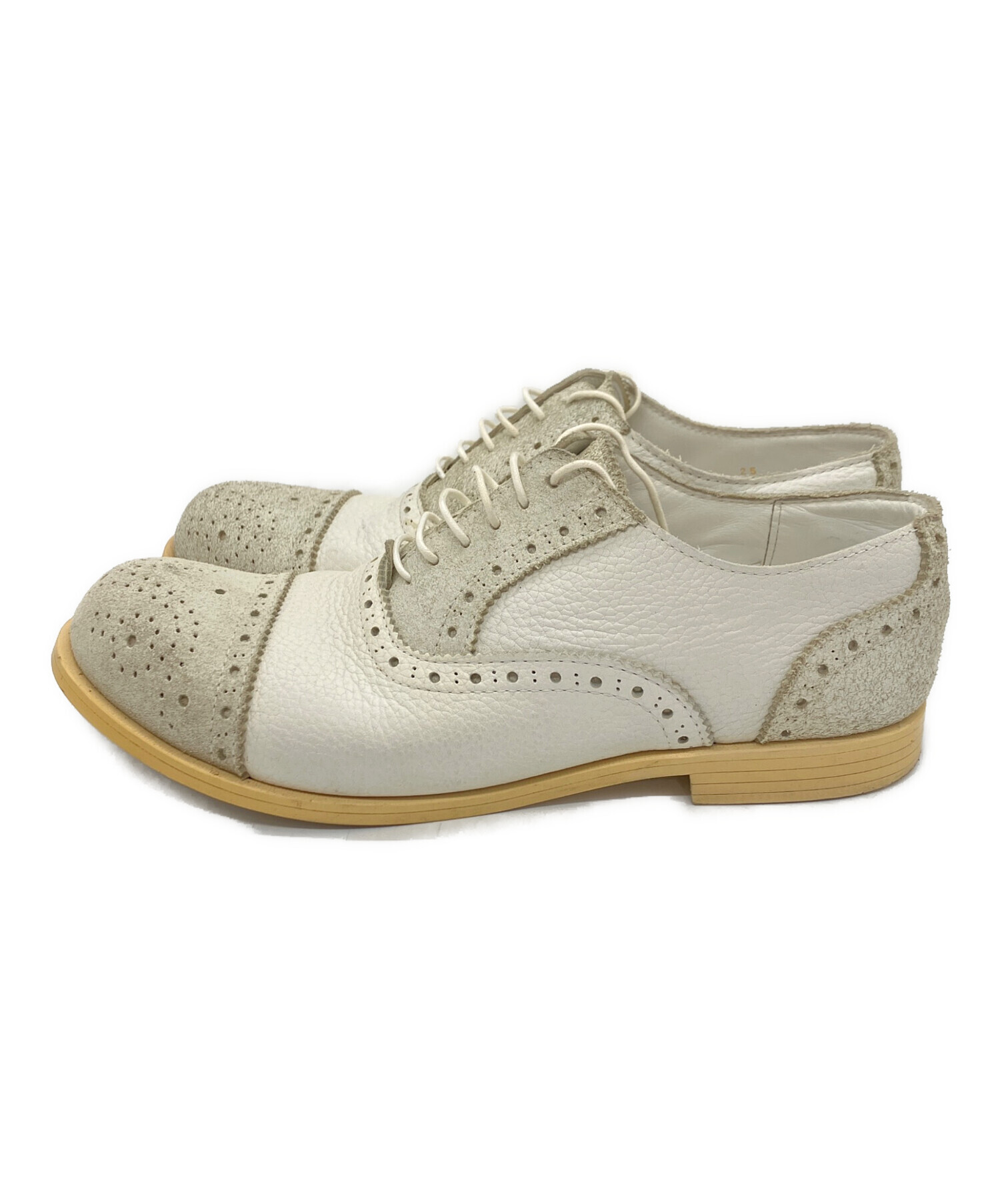 19ss コムデギャルソンオムプリュス　ウィングチップ　スニーカー　25センチ 中古・古着通販】COMME des GARCONS HOMME PLUS (コムデギャルソンオム