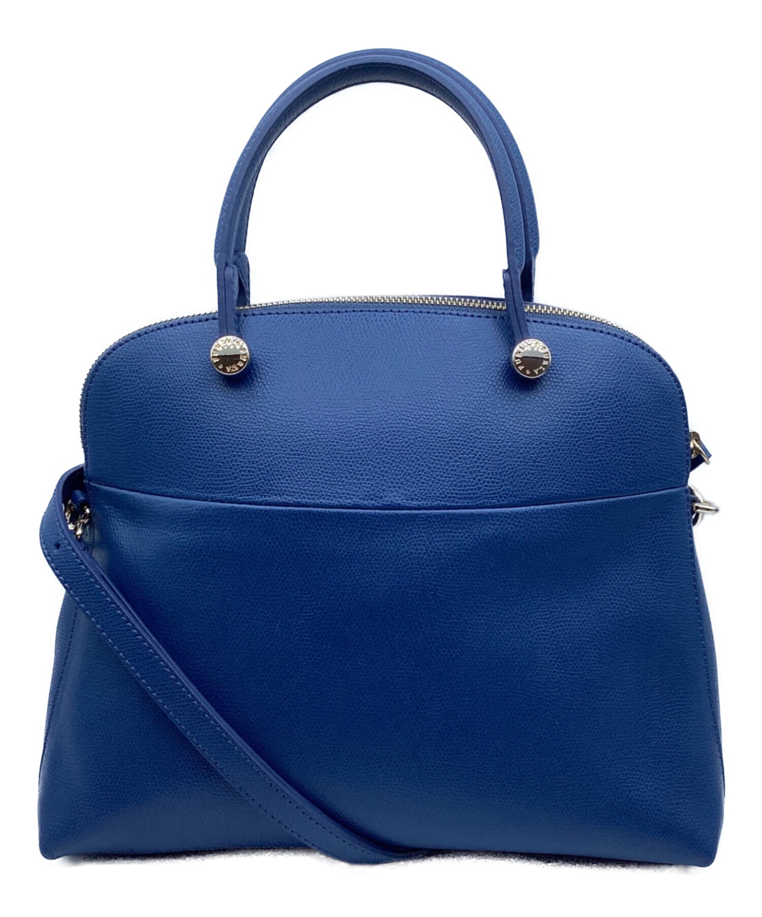 中古・古着通販】FURLA (フルラ) パイパー 2WAYハンドバッグ ブルー