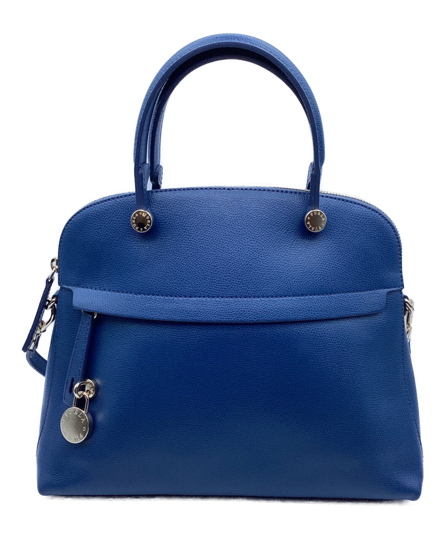 中古・古着通販】FURLA (フルラ) パイパー 2WAYハンドバッグ ブルー