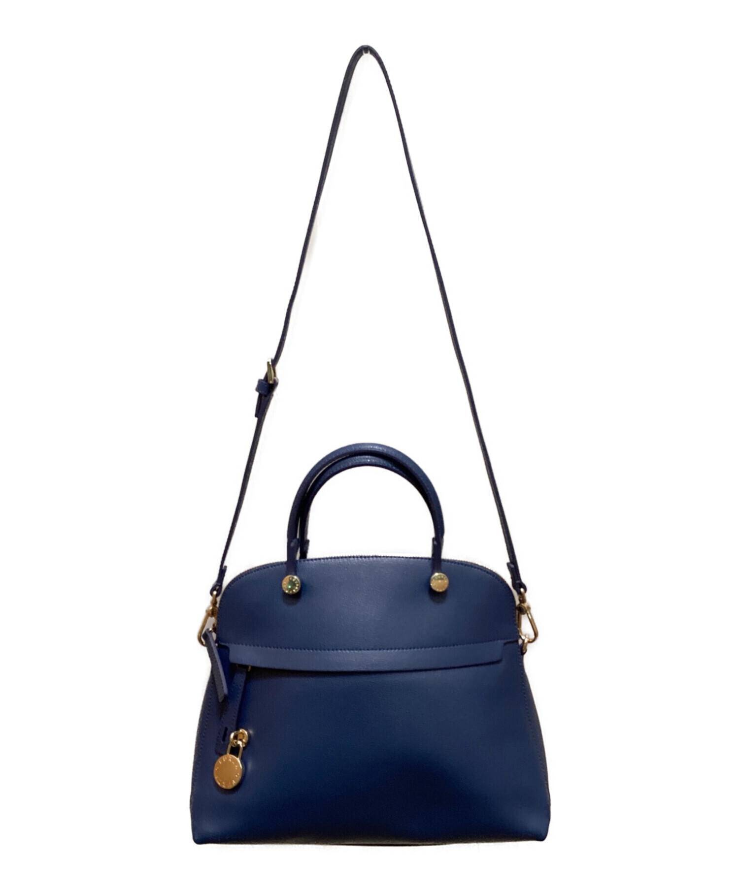 中古・古着通販】FURLA (フルラ) パイパー 2WAYハンドバッグ ブルー