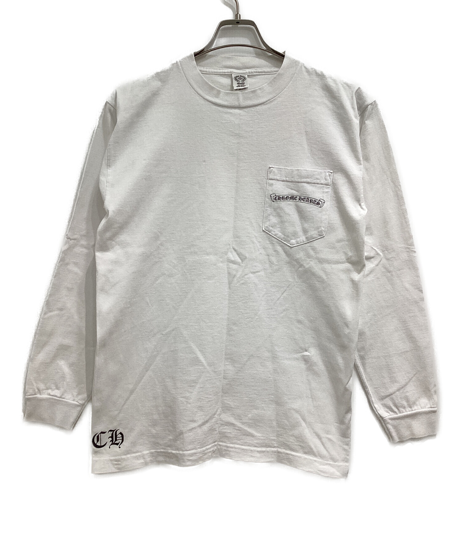 Chrome Hearts 長袖カットソー Mサイズ ホワイト、グレー 中古・古着通販】CHROME HEARTS (クロムハーツ) 長袖カットソー