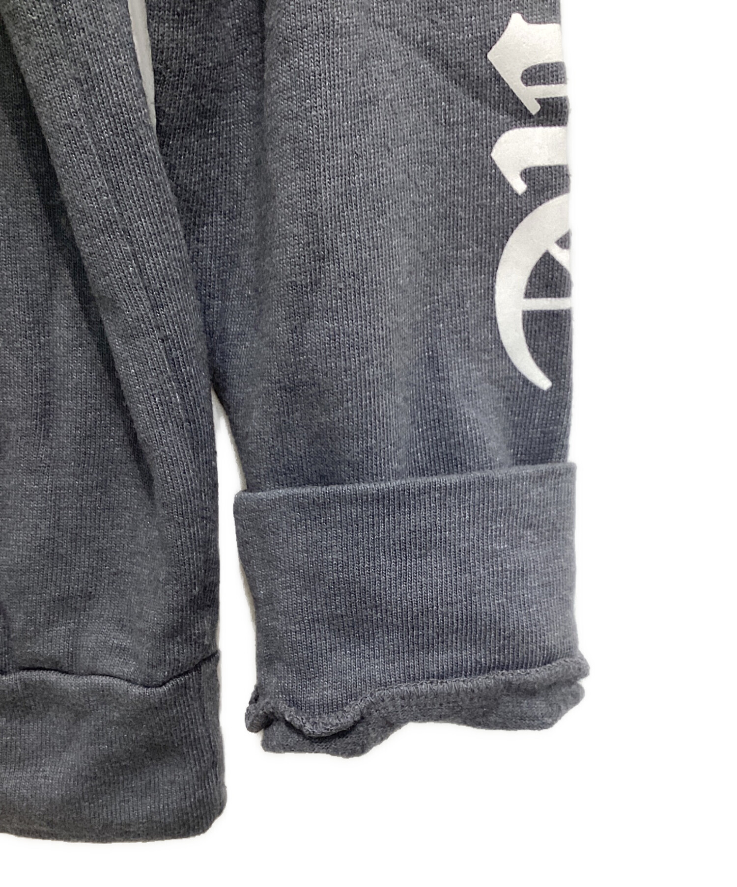 中古・古着通販】CHROME HEARTS (クロムハーツ) ジップパーカー グレー