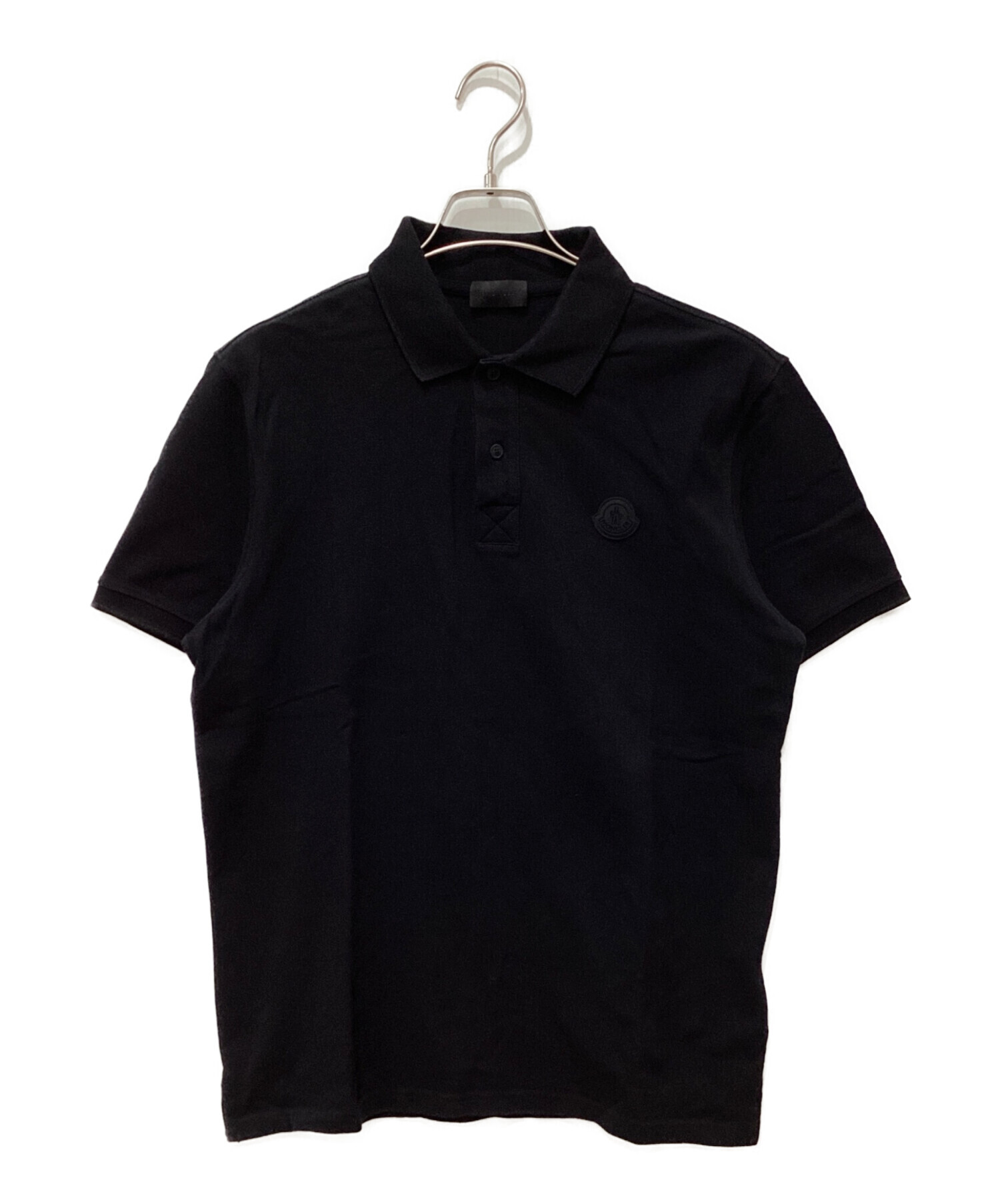 中古・古着通販】MONCLER (モンクレール) ポロシャツ ブラック サイズ