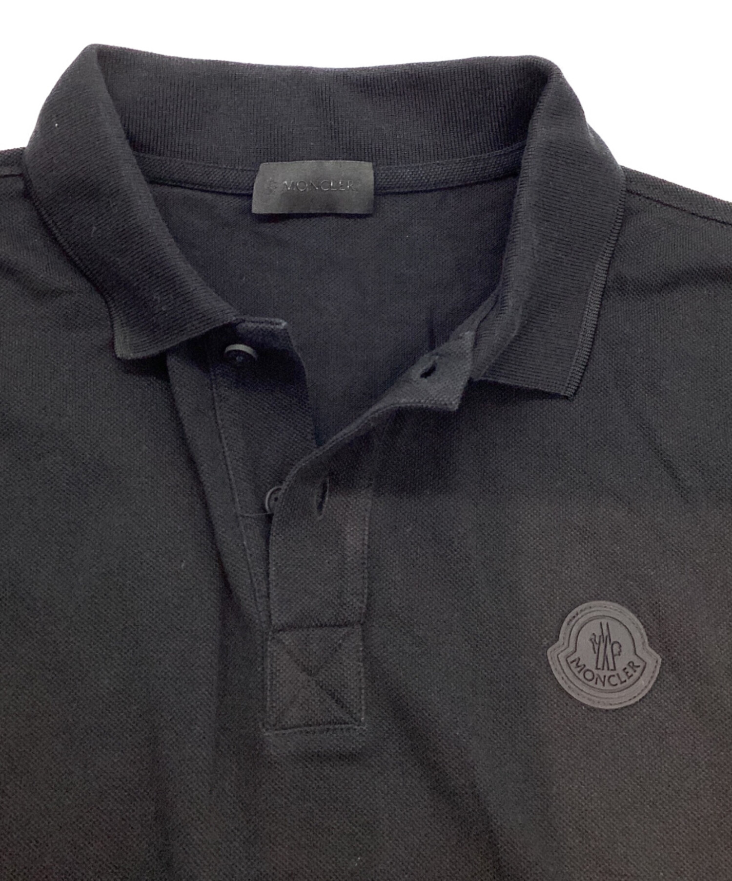 中古・古着通販】MONCLER (モンクレール) ポロシャツ ブラック サイズ