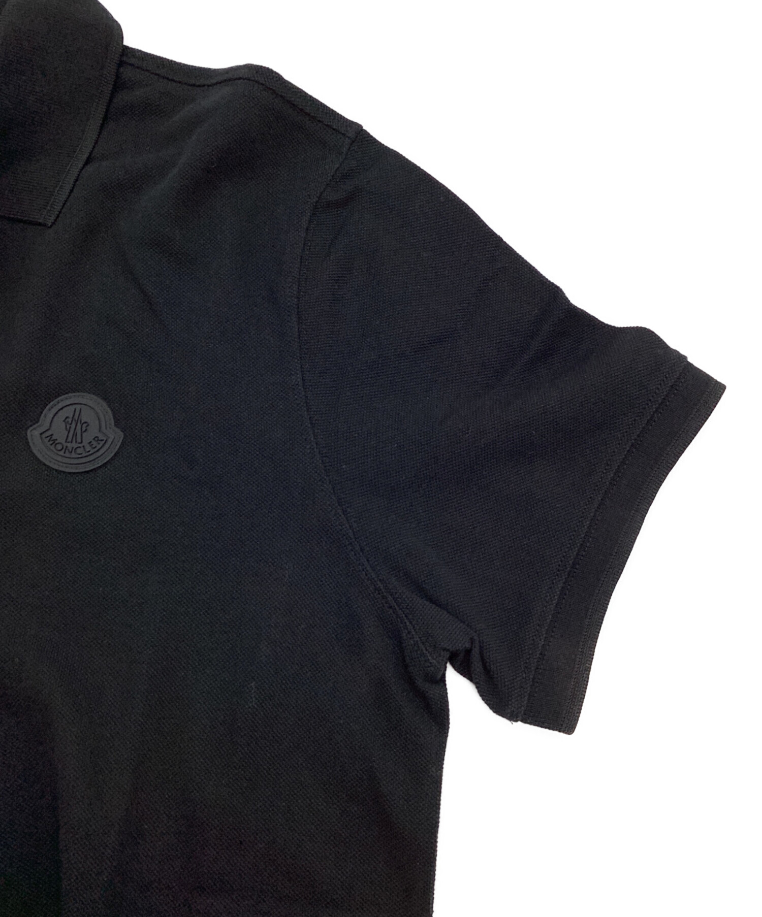 中古・古着通販】MONCLER (モンクレール) ポロシャツ ブラック サイズ