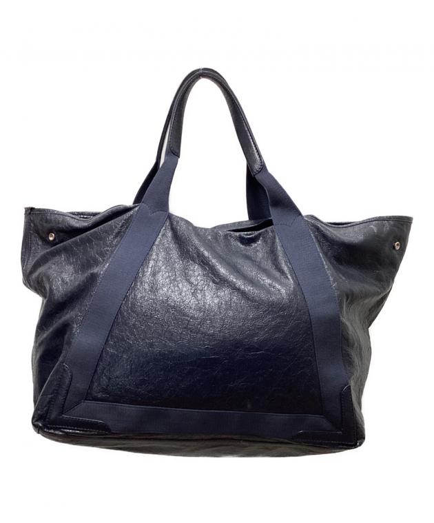 中古・古着通販】BALENCIAGA (バレンシアガ) ネイビーカバスM/レザー