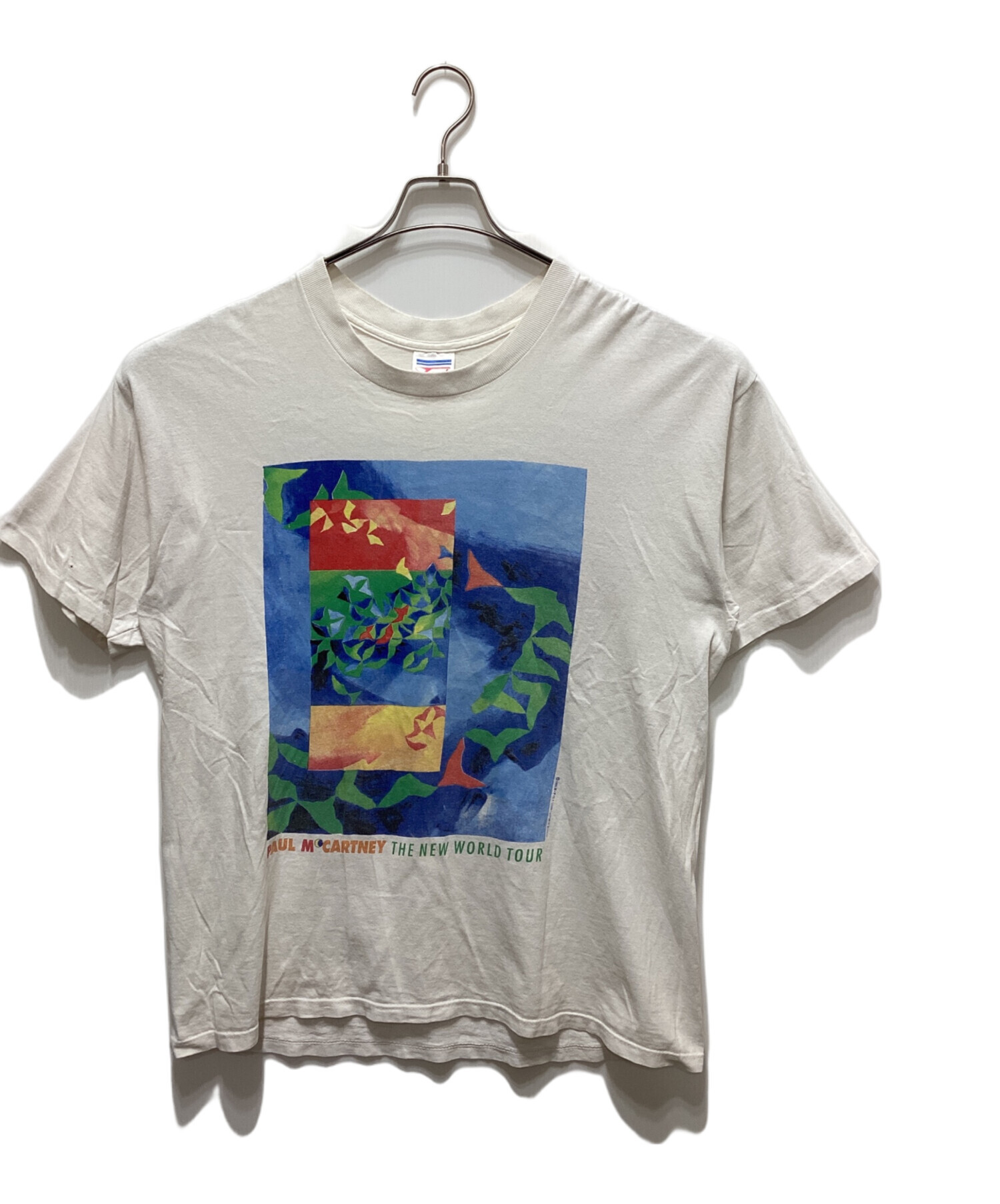 中古・古着通販】TECT (テクト) プリントTシャツ ホワイト サイズ:X