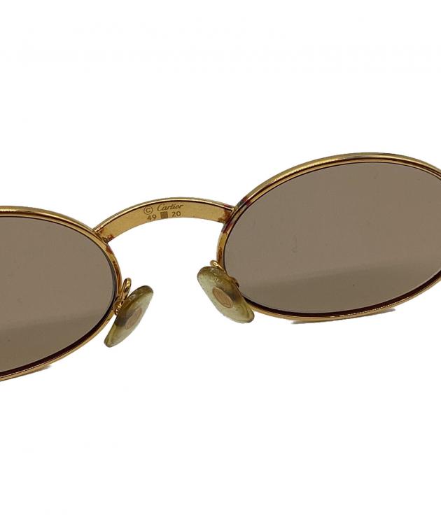 中古・古着通販】Cartier (カルティエ) ウッドテンプルサングラス