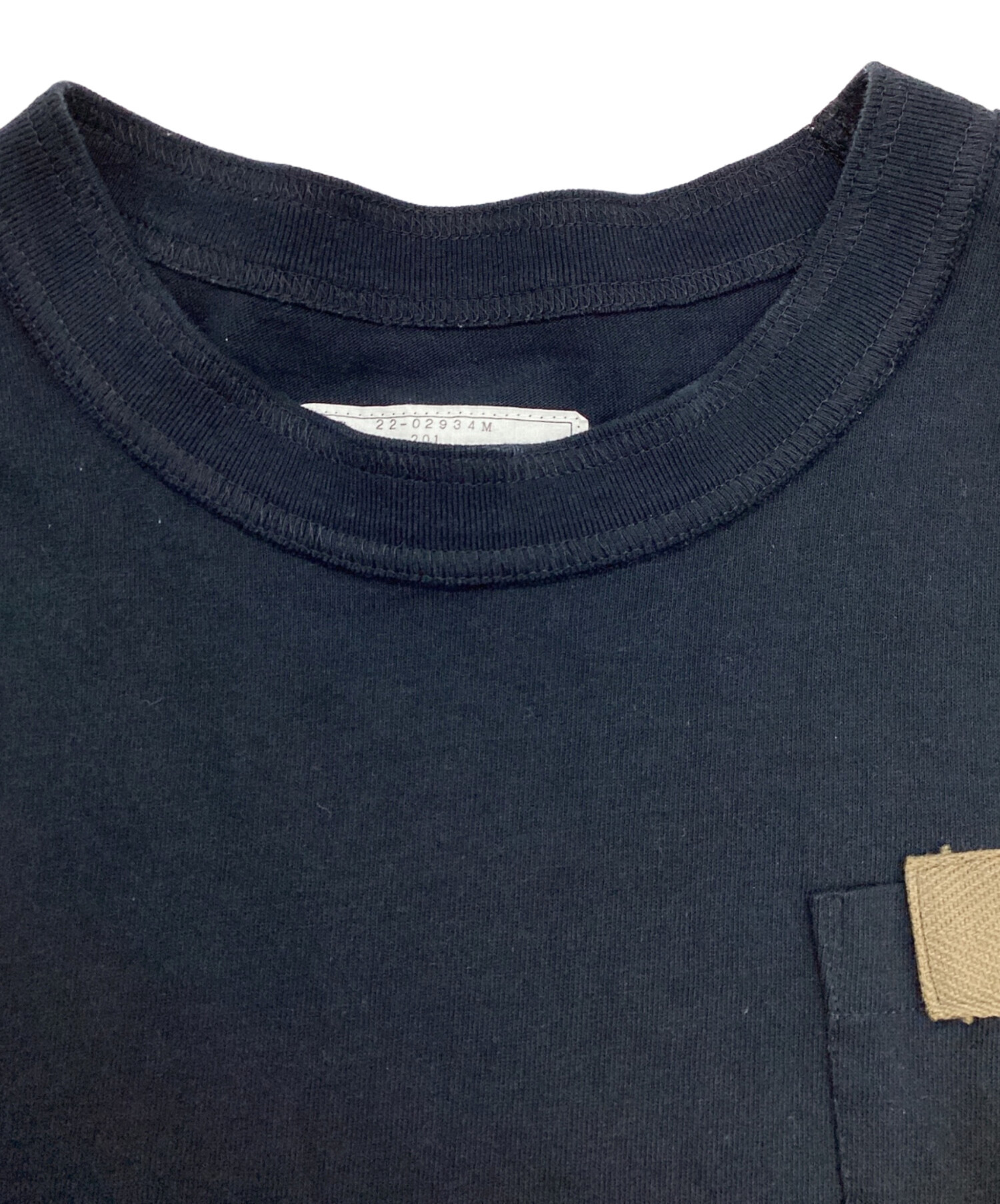 中古・古着通販】sacai (サカイ) Nylon Twill Mix T-Shirt ネイビー