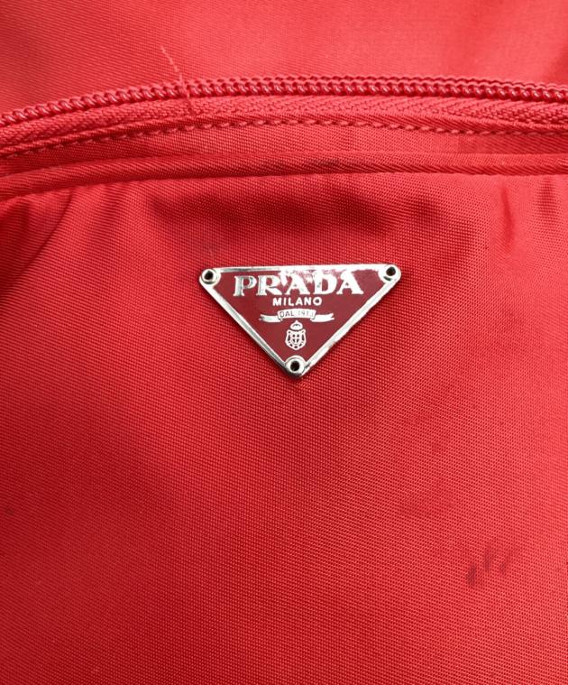 中古・古着通販】PRADA (プラダ) ナイロンショルダーバッグ レッド
