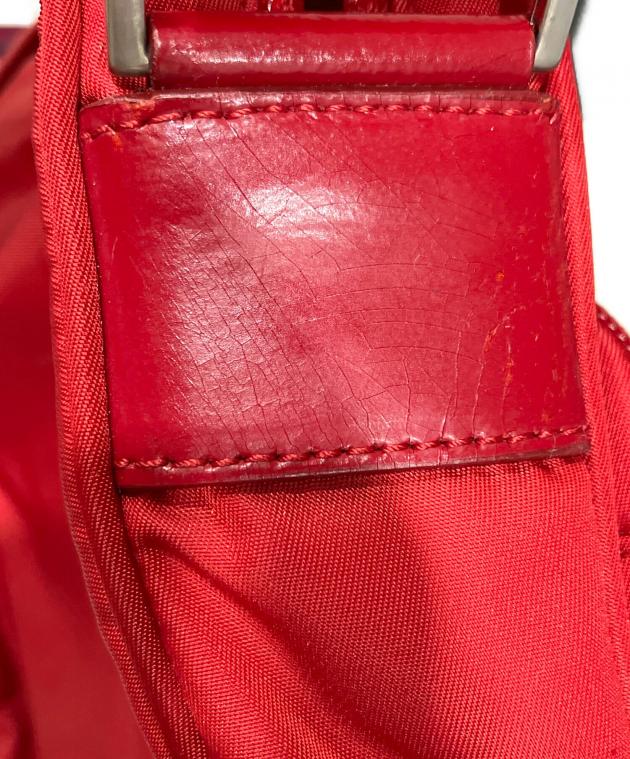 中古・古着通販】PRADA (プラダ) ナイロンショルダーバッグ レッド