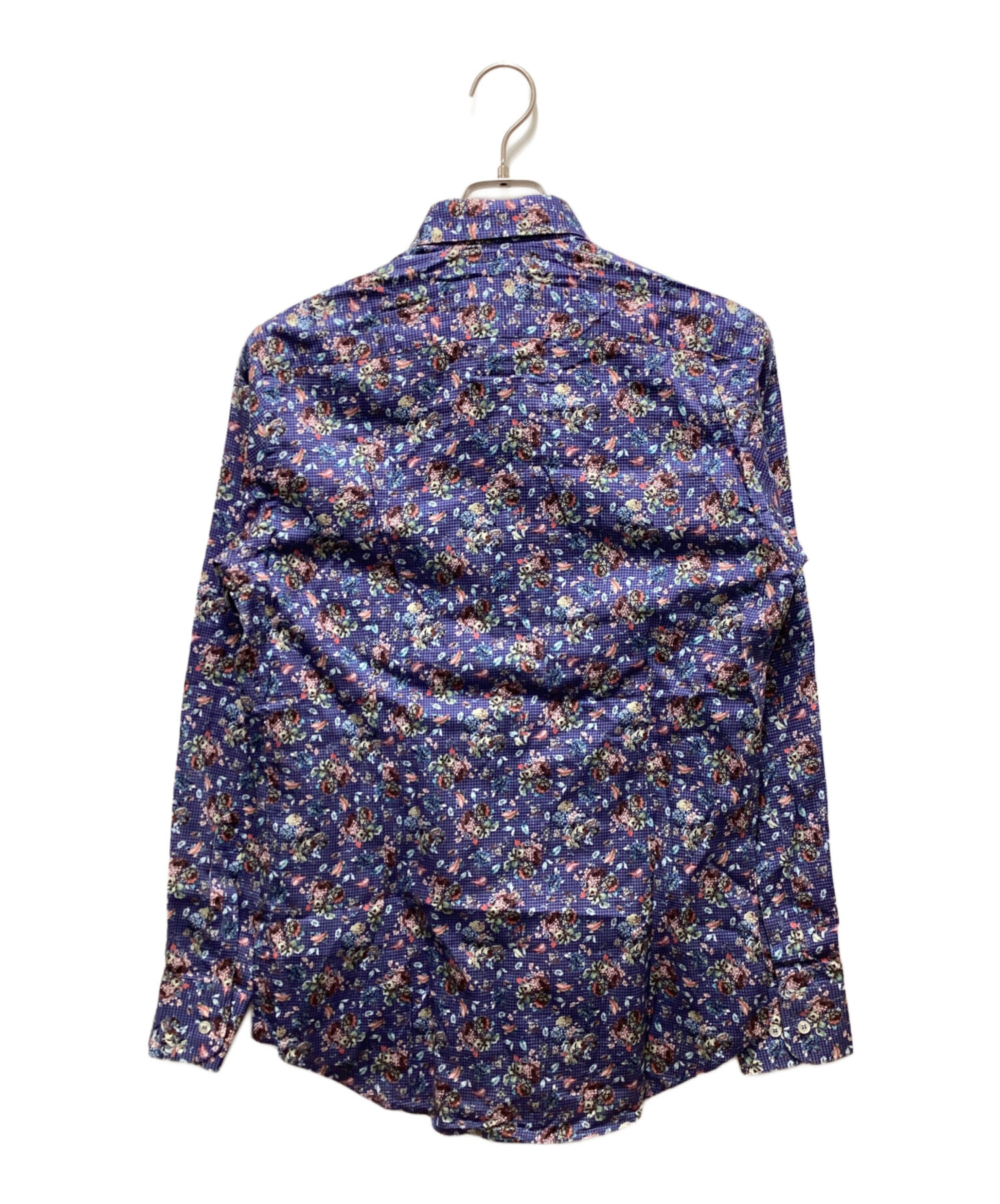 中古・古着通販】ETRO (エトロ) 花柄シャツ ブルー サイズ:38 
