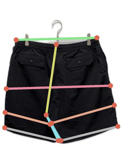 中古・古着通販】ENNOY (エンノイ) ショートパンツ ブラック サイズ:L