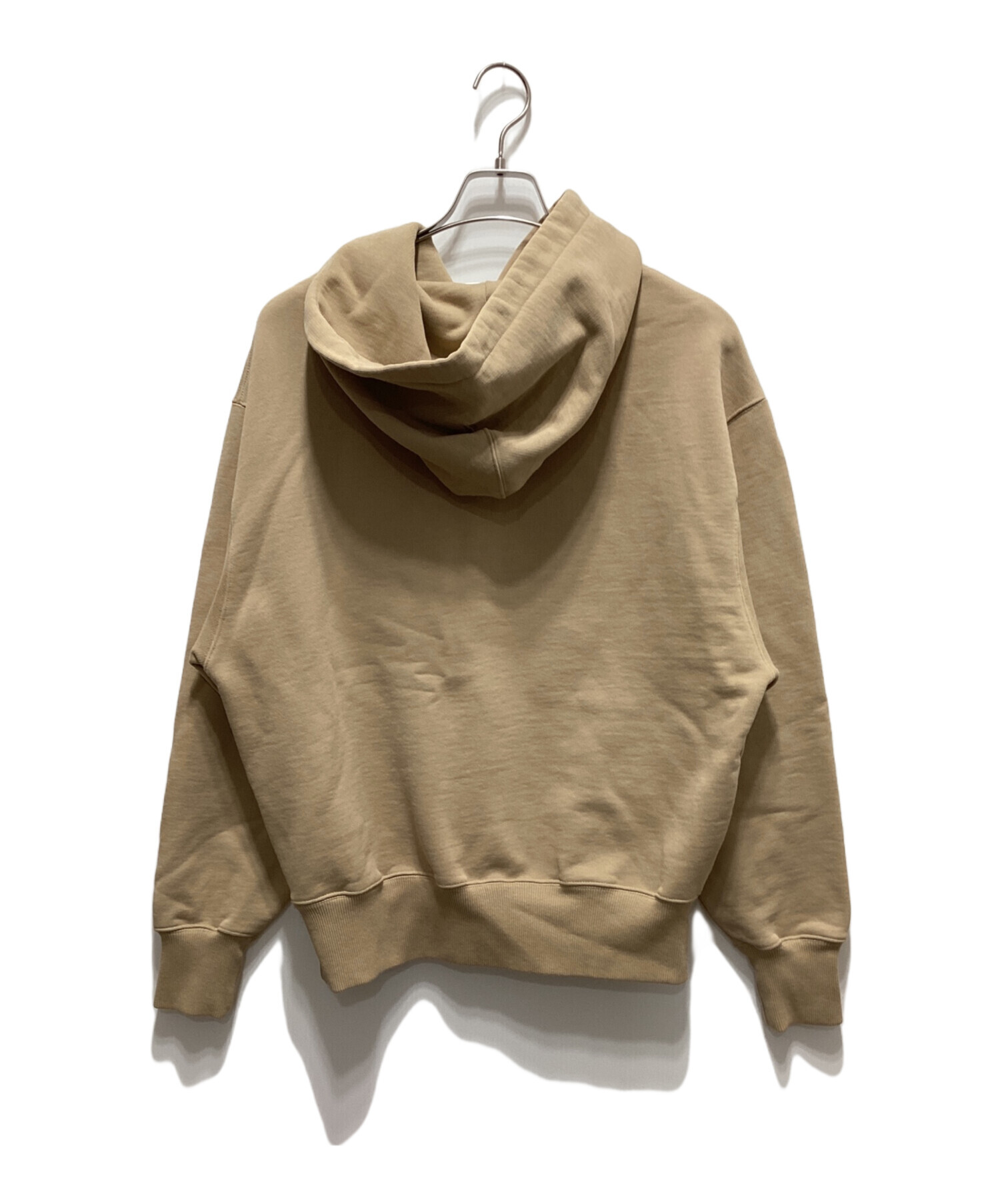 AMI PARIS パーカー ベージュ 中古・古着通販】AMI PARIS (アミ パリス) ハートロゴ刺繍パーカー