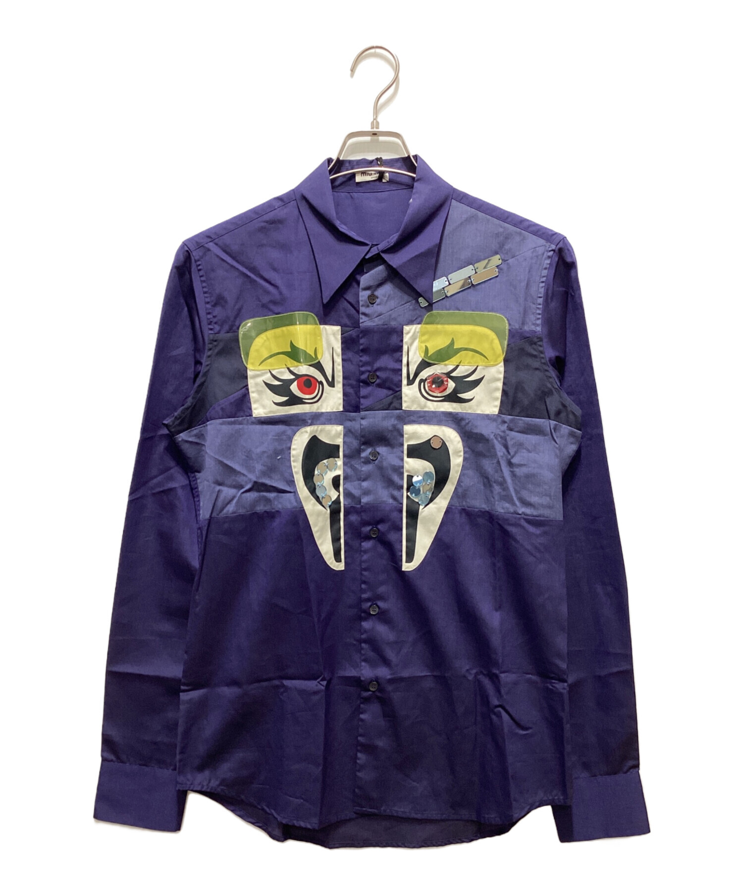 中古・古着通販】MIU MIU (ミュウミュウ) パッチワークデザインシャツ