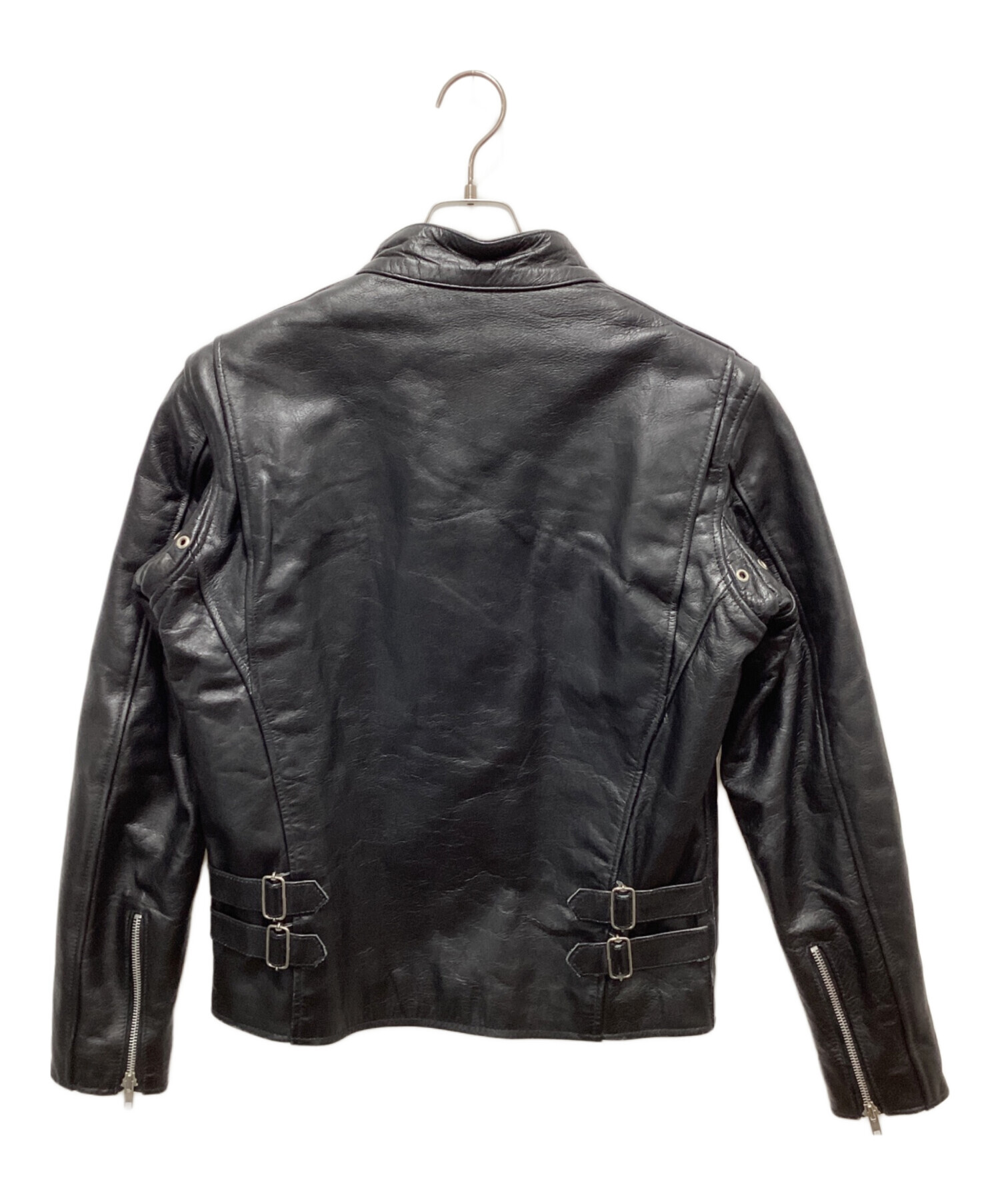 【希少大きい7L 】HORN WORKS高級バッファロー革ライダースジャケット 中古・古着通販】HORN WORKS (ホーンワークス) バッファローレザー