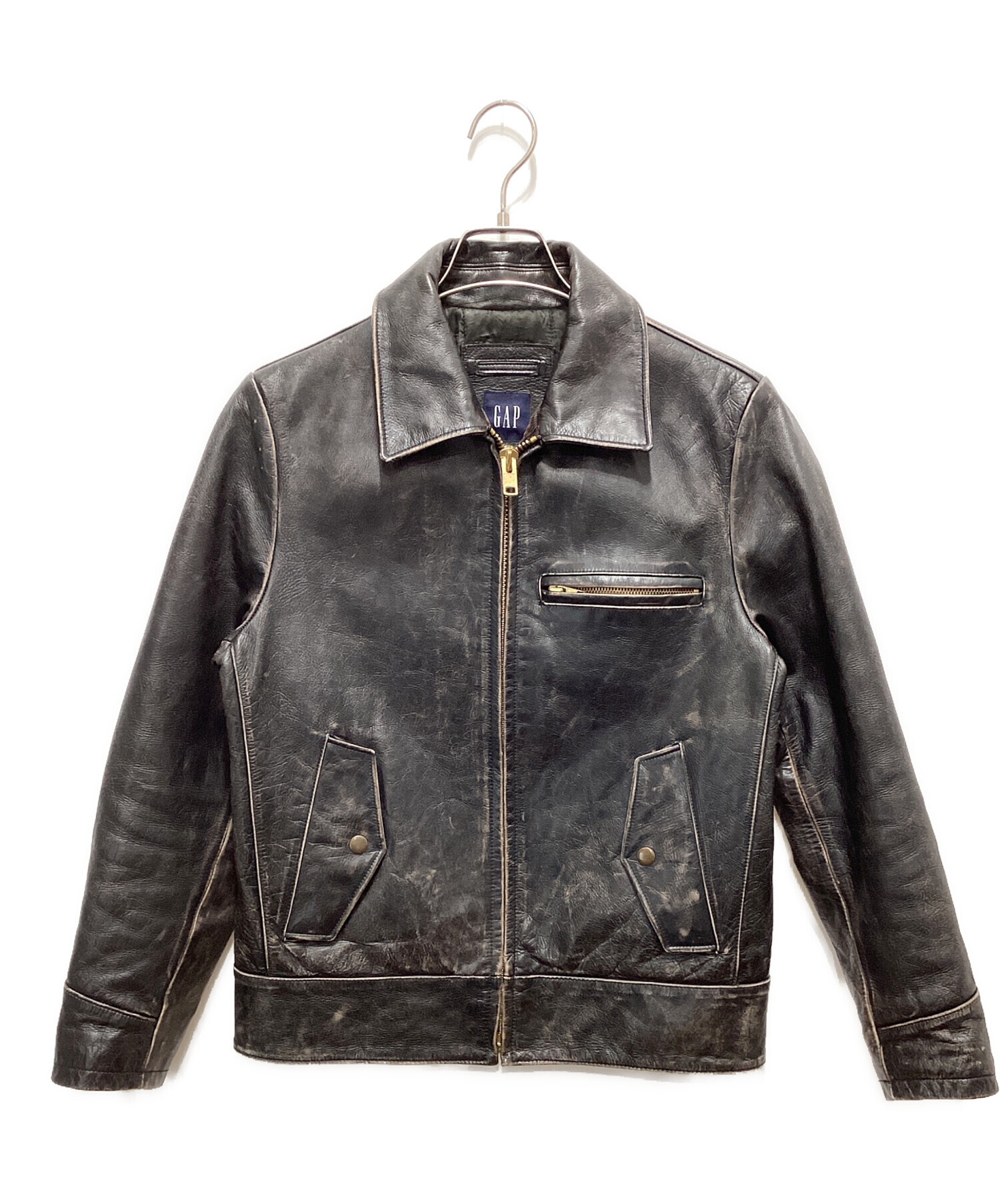中古・古着通販】GAP (ギャップ) レザージャケット ブラウン サイズ:XS