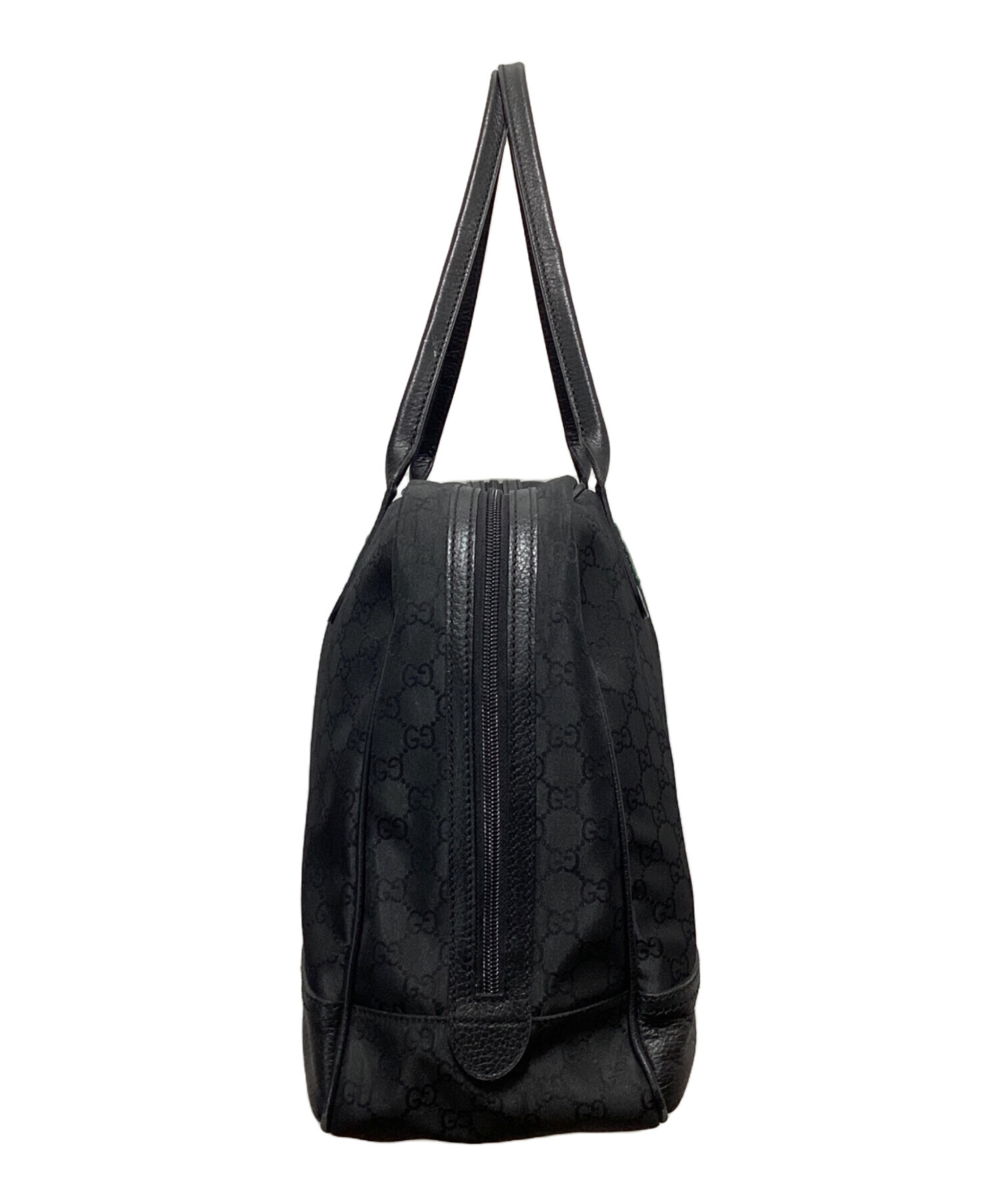 中古・古着通販】GUCCI (グッチ) GGナイロンボストンバッグ ブラック