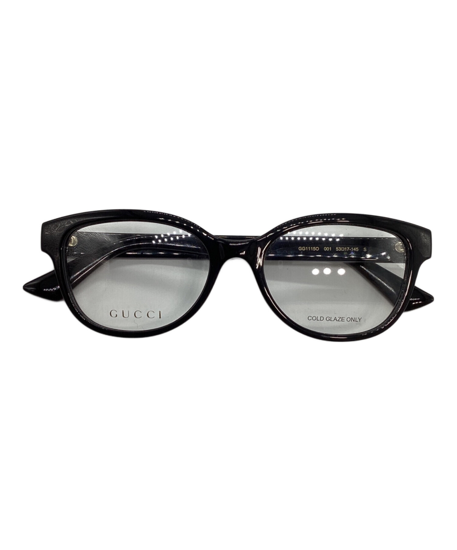 GUCCI グッチ サングラス GG マーモント ブラック黒 GG0766OA 中古・古着通販】GUCCI (グッチ) GGマーモントウェリントングラス