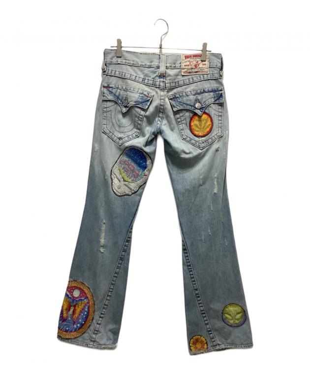 トゥルーレリジョン　デニム28 中古・古着通販】TRUE RELIGION (トゥルー レリジョン) ワッペン装飾
