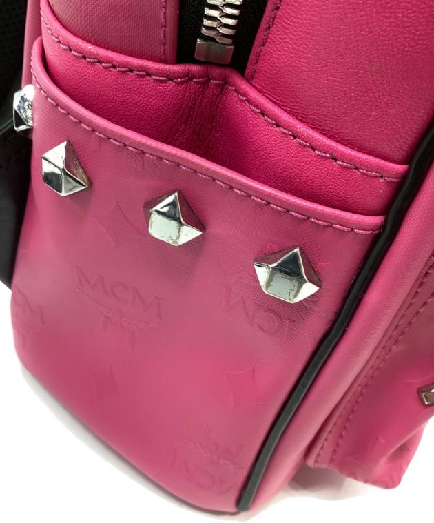 中古・古着通販】MCM (エムシーエム) スタッズリュック ピンク