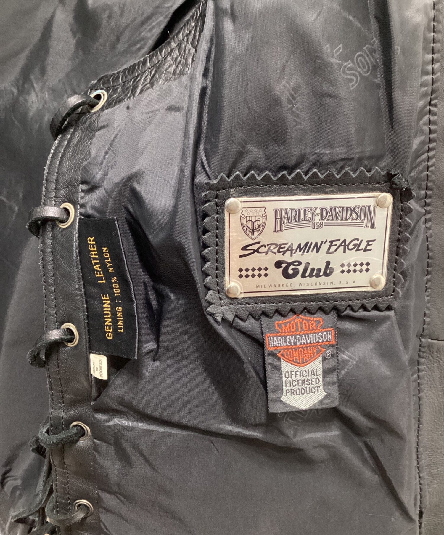 中古・古着通販】HARLEY-DAVIDSON (ハーレーダビッドソン) レザー