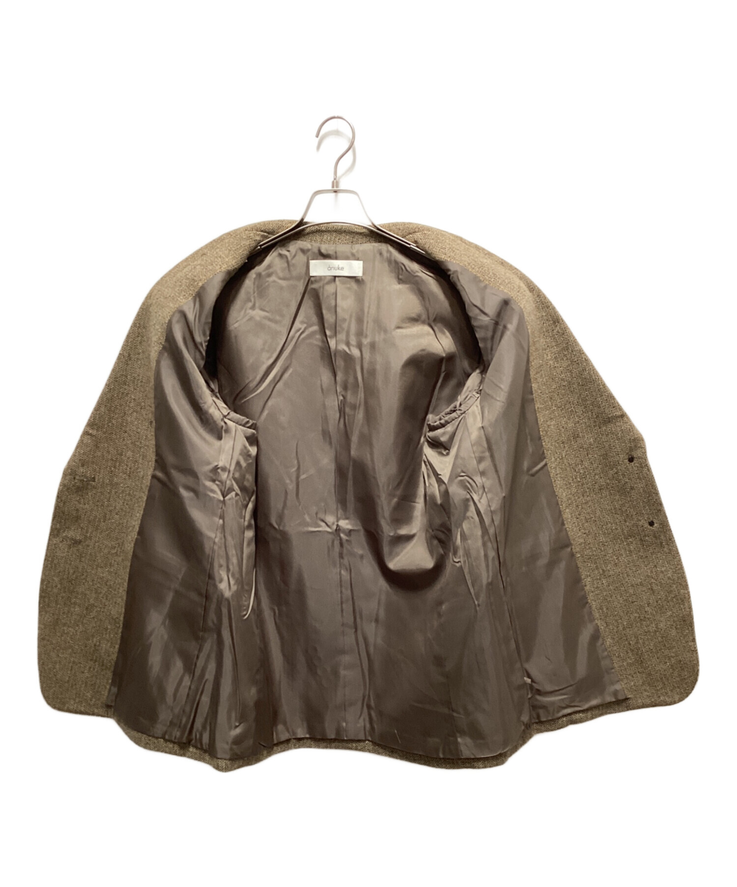 中古・古着通販】anuke (アンヌーク) ヘリンボーンウールジャケット