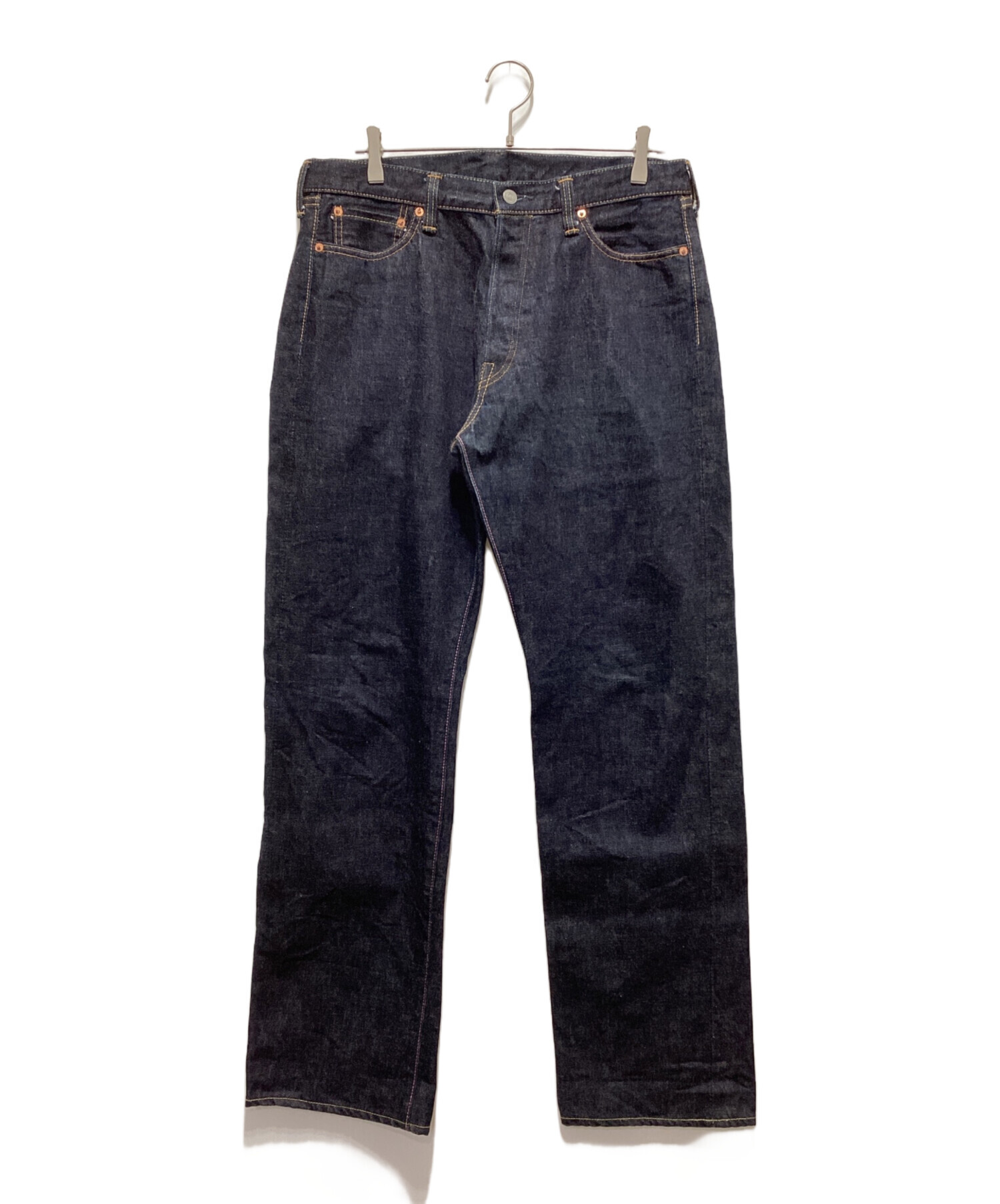 桃太郎ジーンズ 旧タグ 出陣デニム 濃紺 W34 中古・古着通販】MOMOTARO JEANS (桃太郎ジーンズ) 出陣 15.7oz