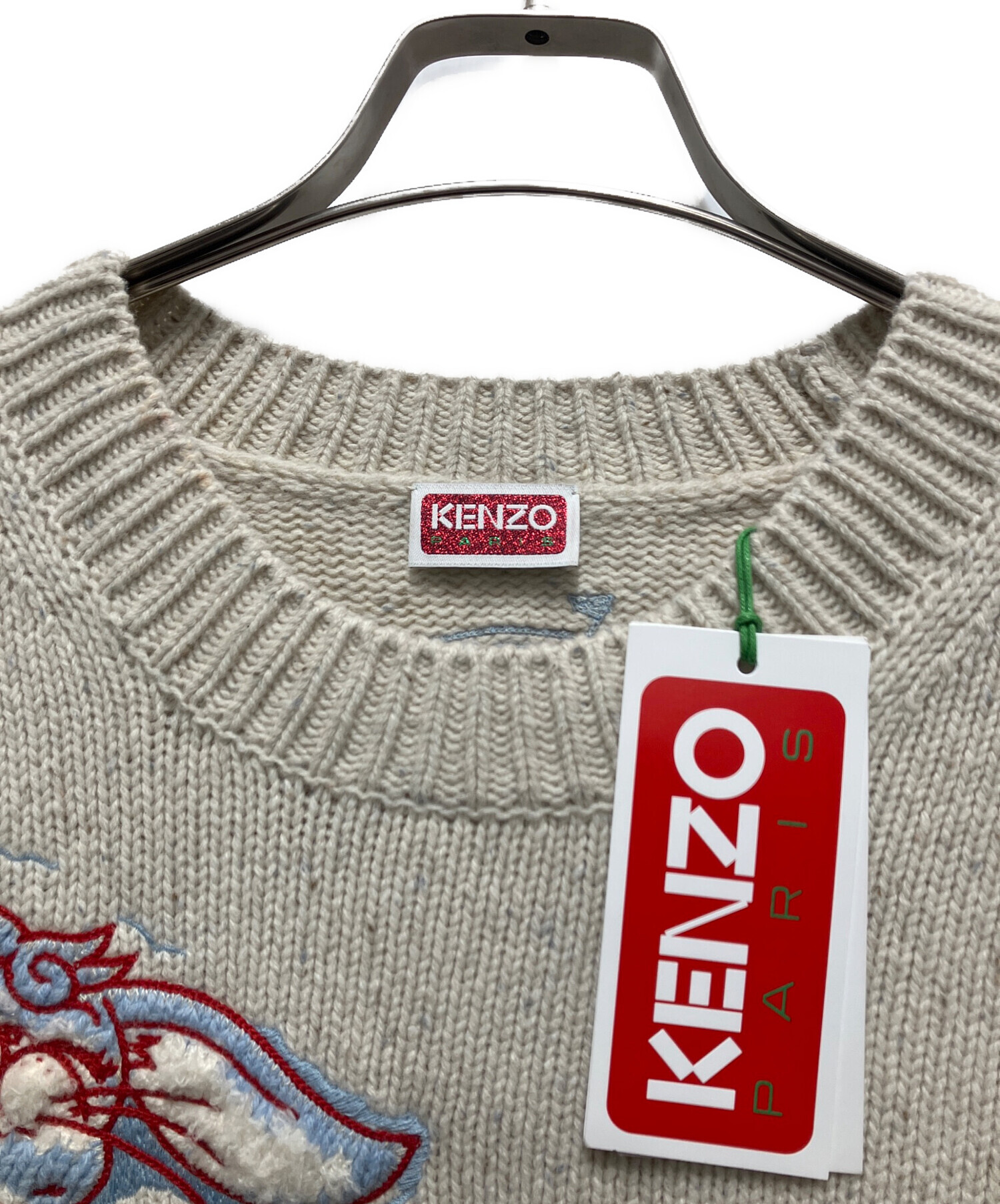 中古・古着通販】KENZO (ケンゾー) バニー刺繍ニット ベージュ サイズ
