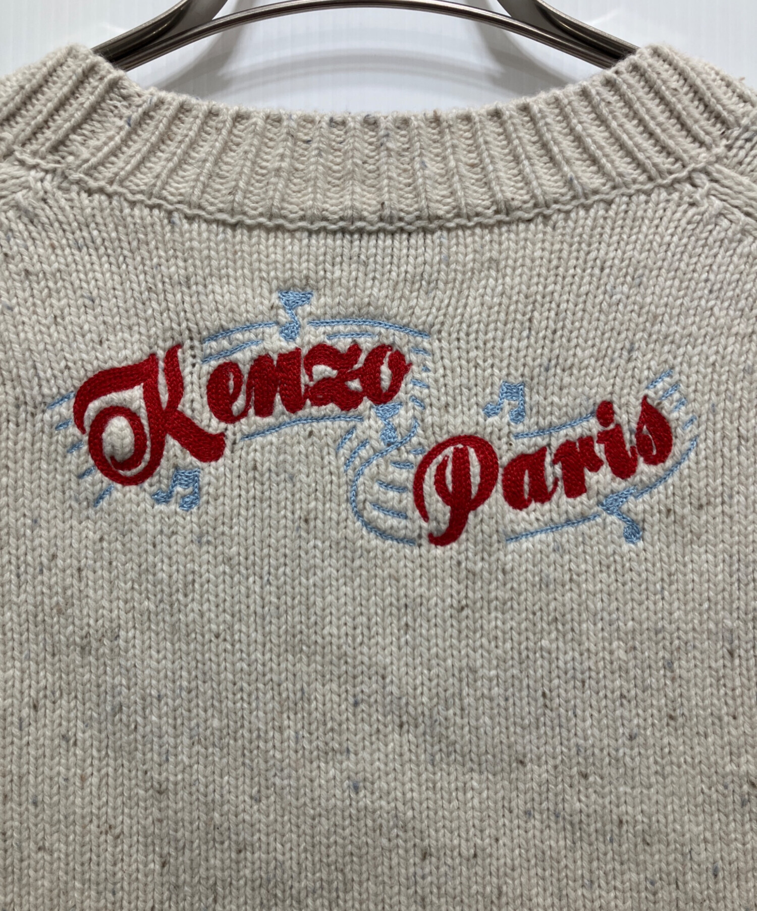 中古・古着通販】KENZO (ケンゾー) バニー刺繍ニット ベージュ サイズ