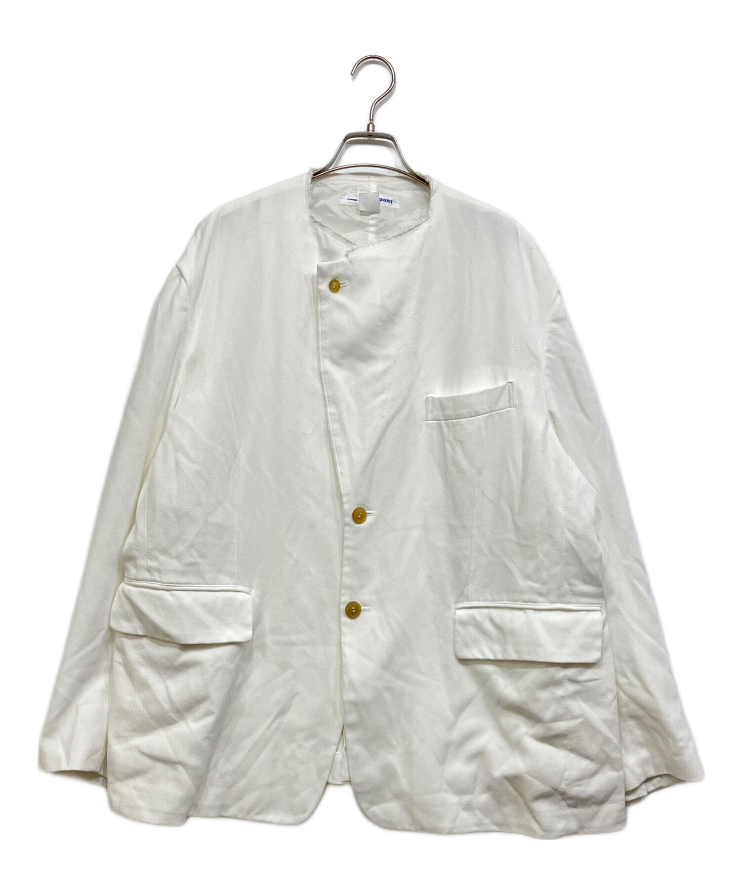 COMME des GARÇONS SHIRT ノーカラージャケット 中古・古着通販】COMME des GARCONS SHIRT (コムデギャルソンシャツ