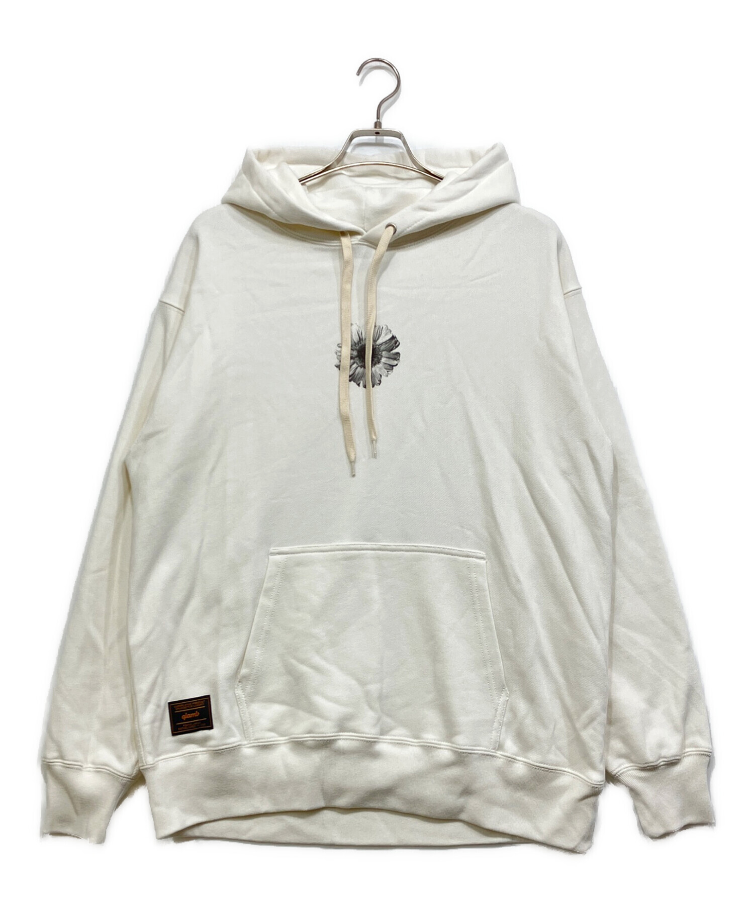 中古・古着通販】glamb (グラム) Reze Hoodie ホワイト サイズ:L 未