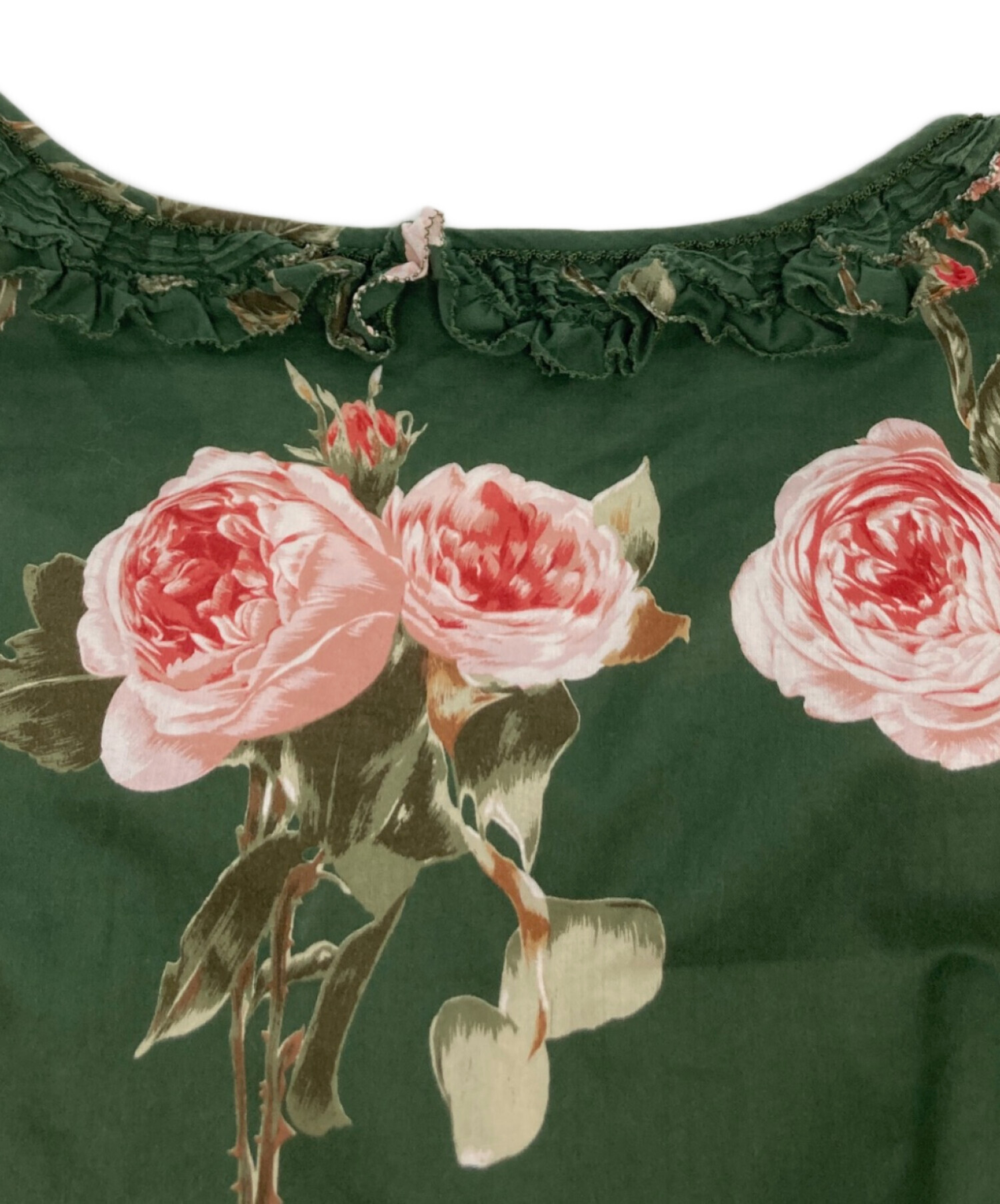 中古・古着通販】PINK HOUSE (ピンクハウス) 薔薇柄ティアード