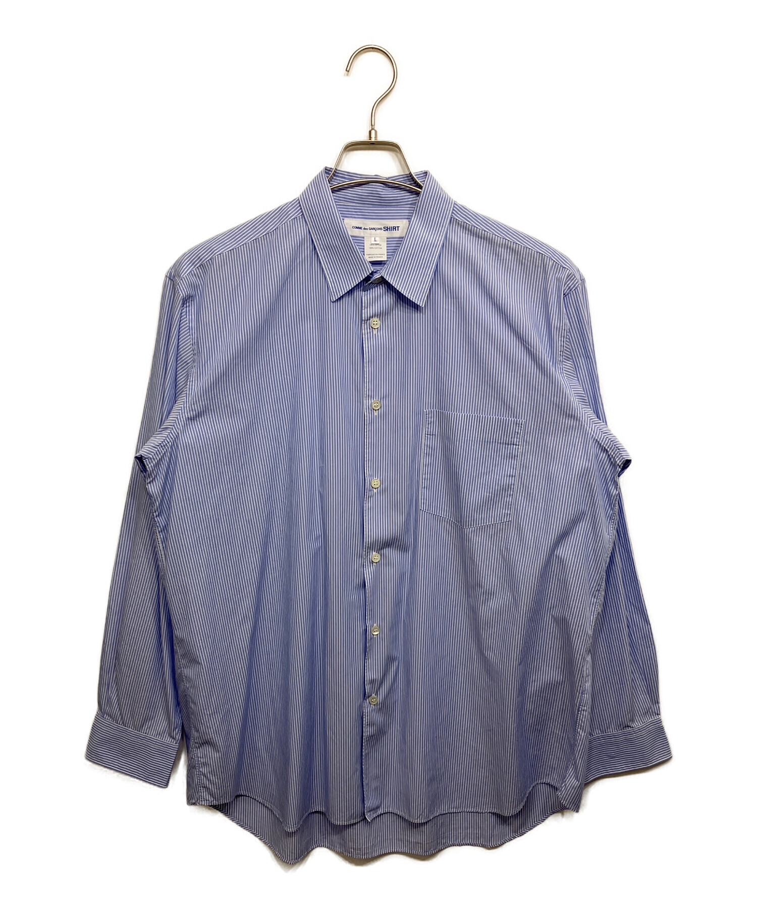 【美品】COMME des GARCONS SHIRT 大判ストール ストライプ 中古・古着通販】COMME des GARCONS SHIRT (コムデギャルソンシャツ