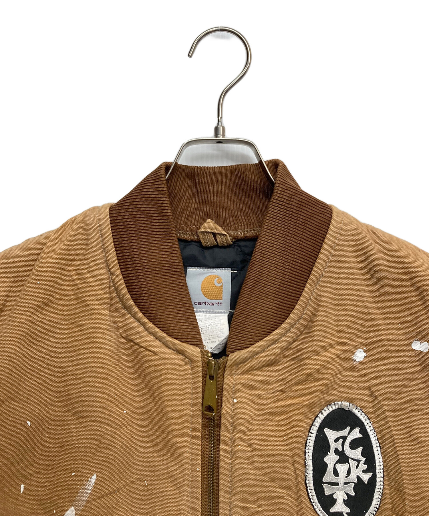 中古・古着通販】CarHartt (カーハート) ダックワークベスト ブラウン