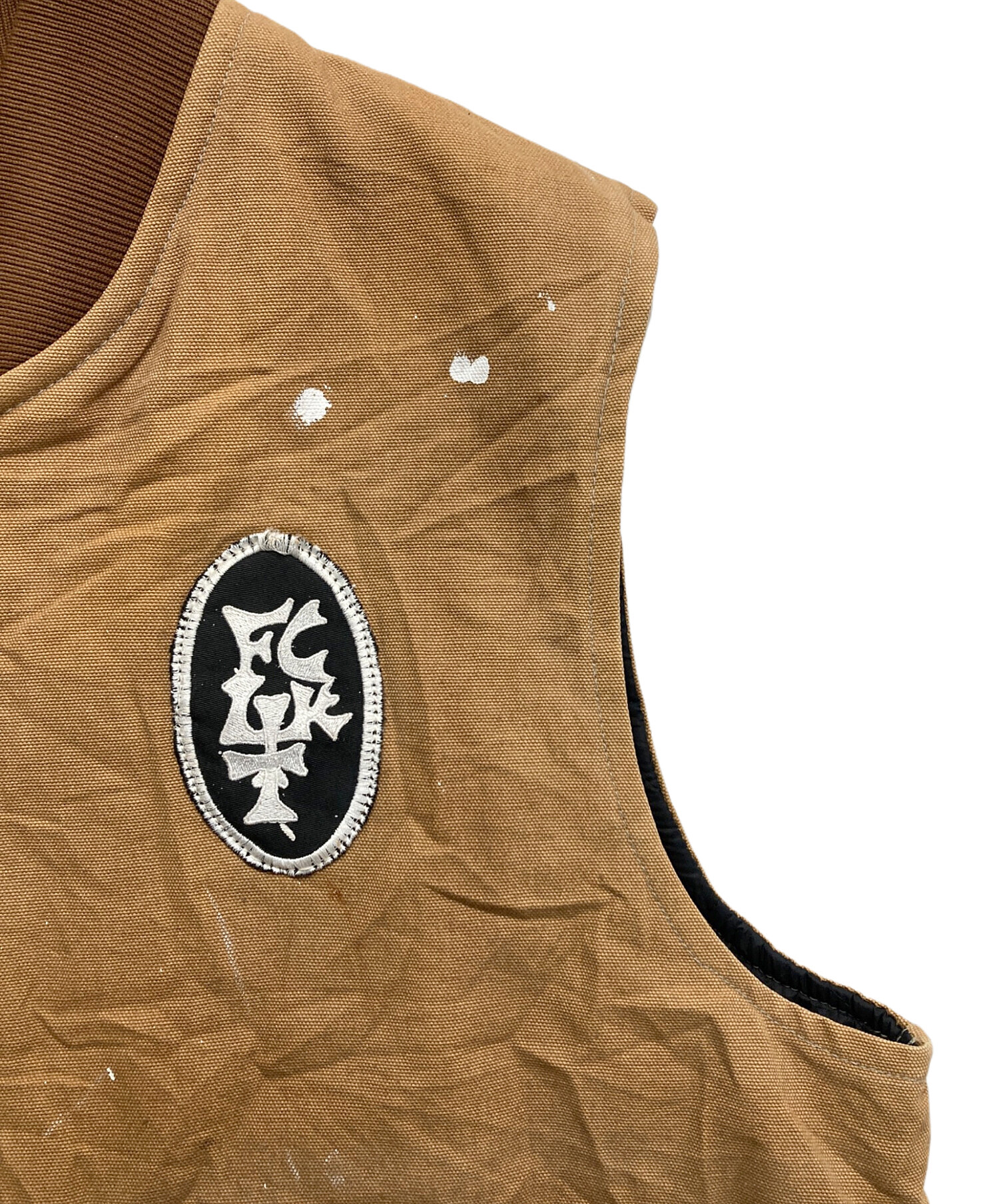 中古・古着通販】CarHartt (カーハート) ダックワークベスト ブラウン