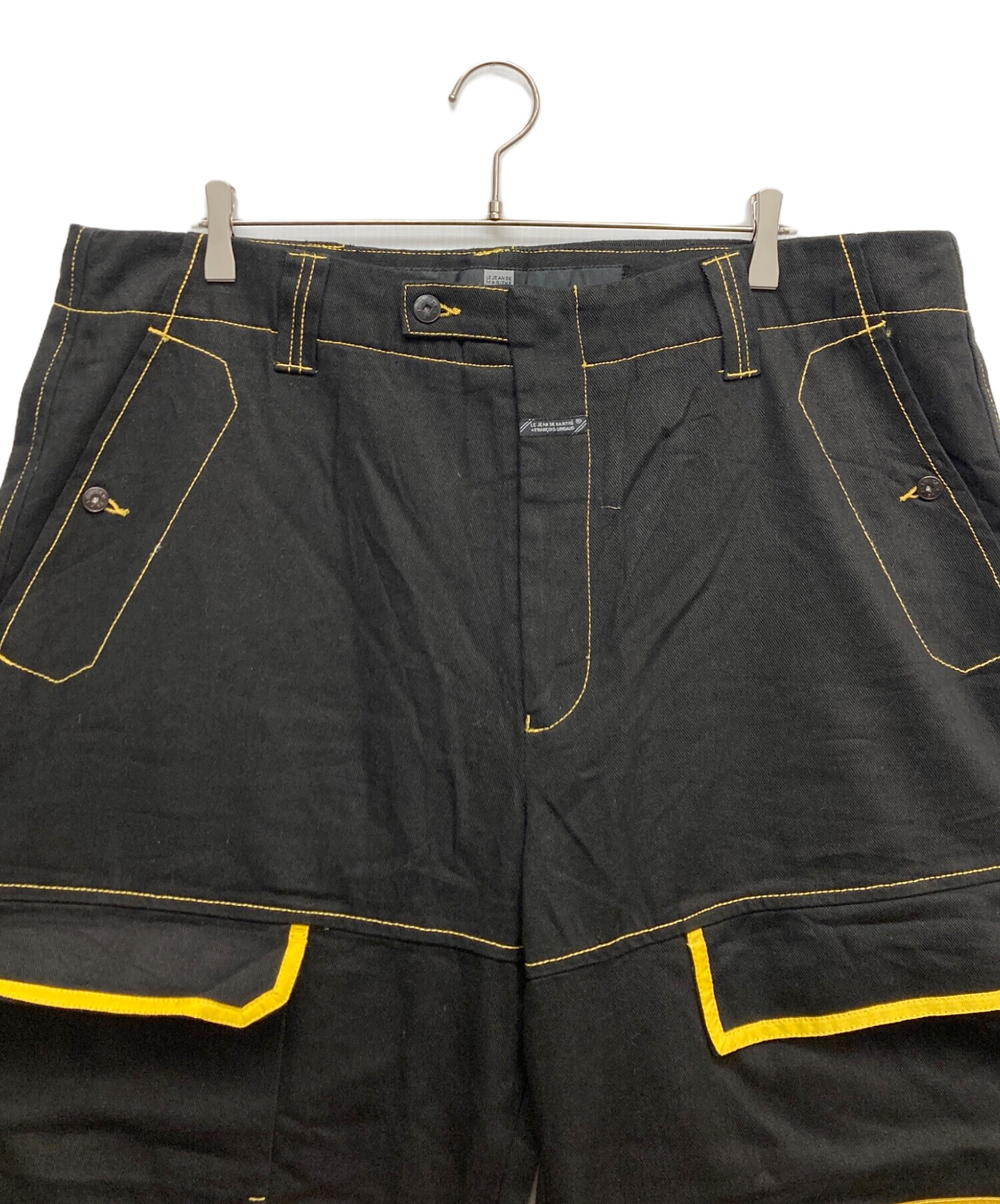 MARITHE FRANCIOS GIRBAUD シャトルパンツ W42 黒 中古・古着通販】MARITHE+FRANCOIS GIRBAUD (マリテフランソワジルボー