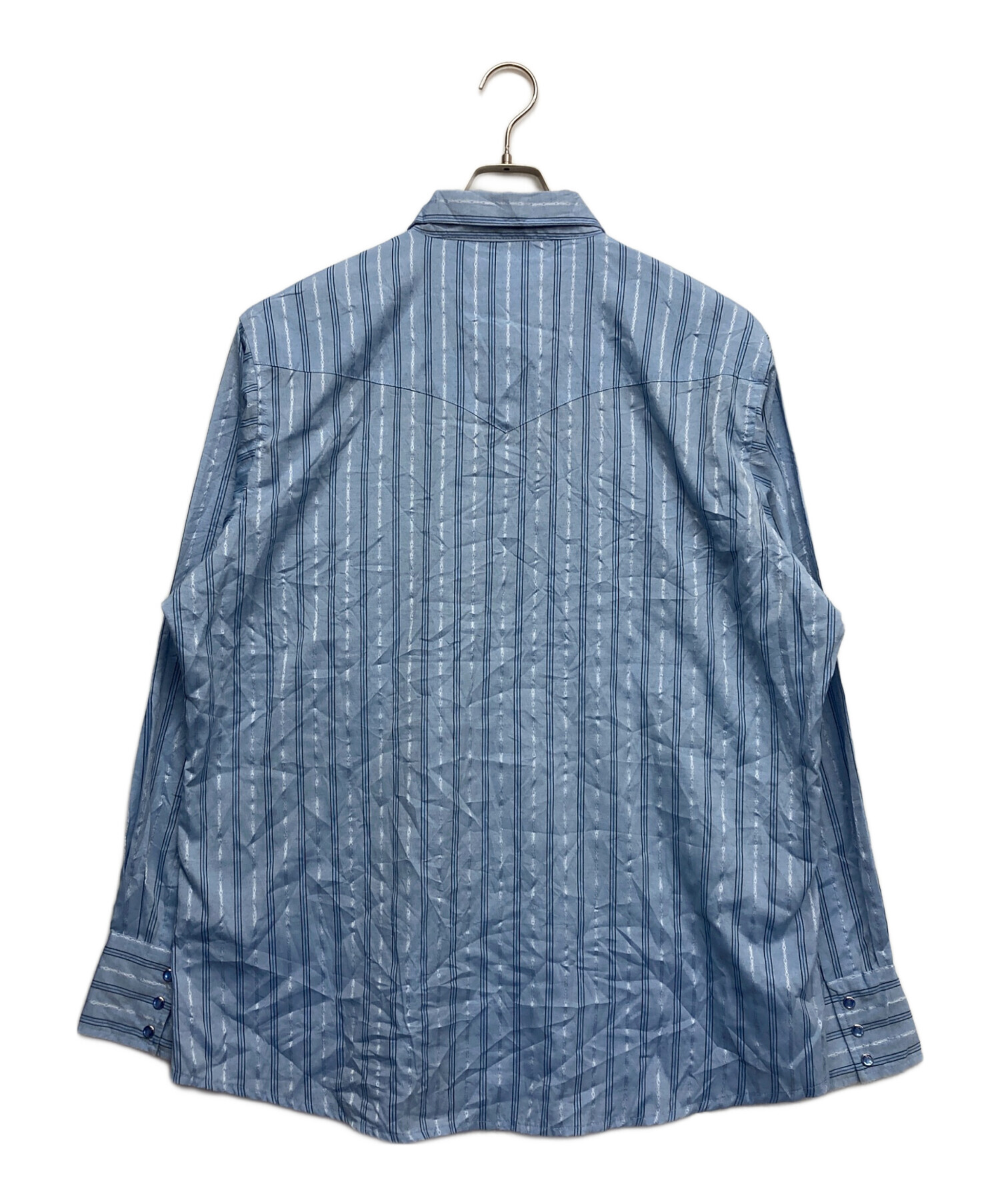 古着m.t 中古・古着通販】Wrangler (ラングラー) OLDウエスタンシャツ ブルー