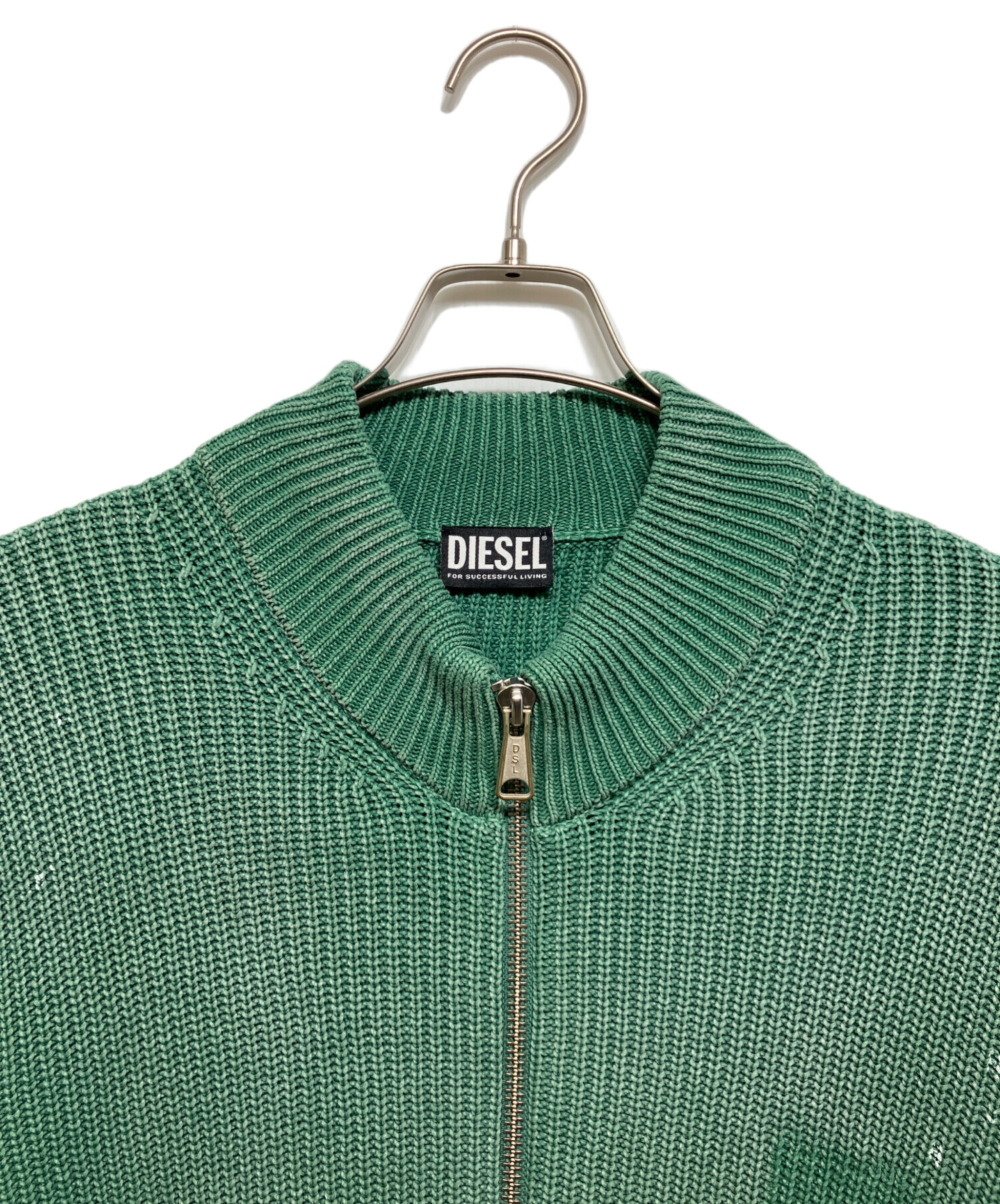 中古・古着通販】DIESEL (ディーゼル) ドライバーズニット グリーン