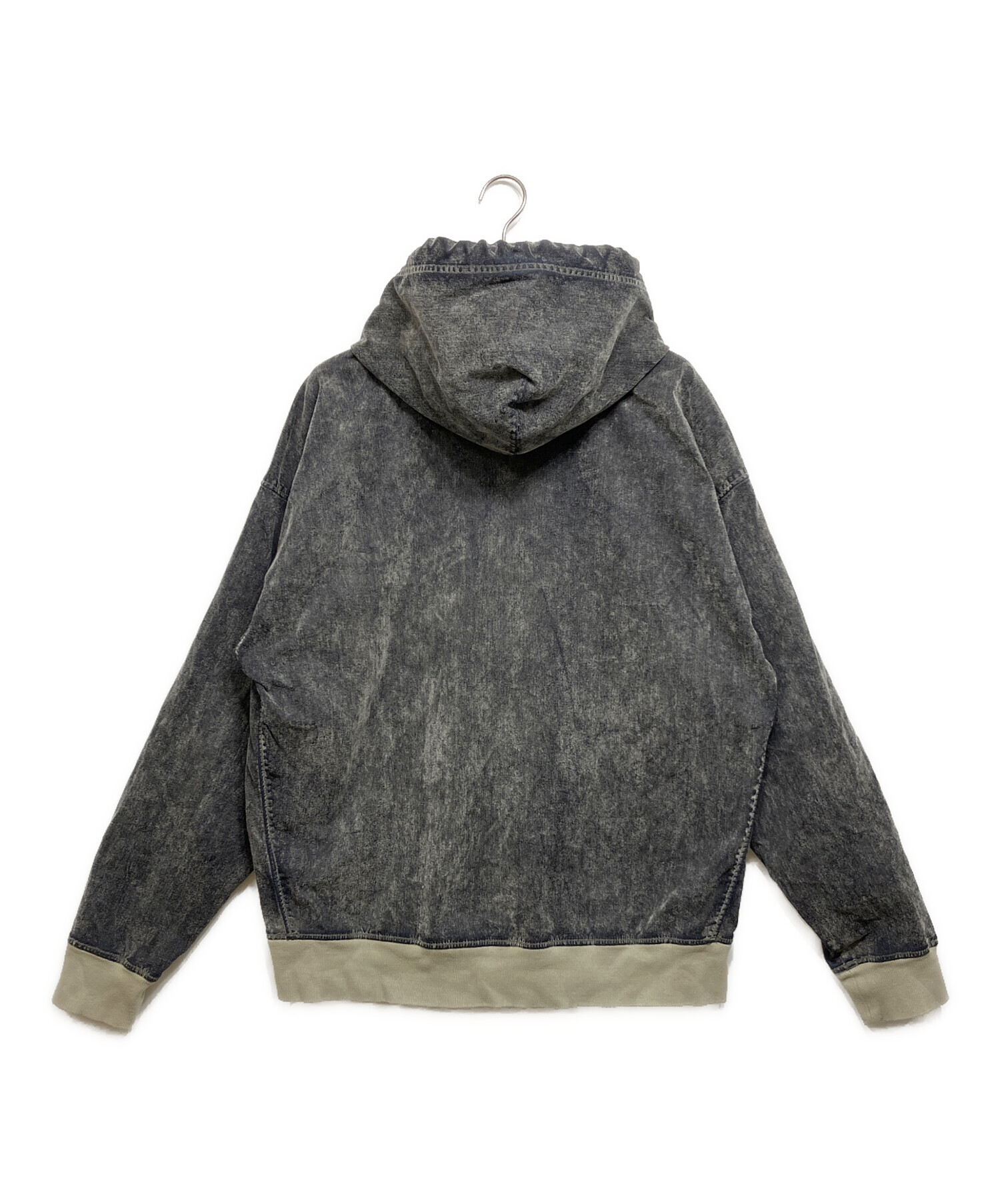 DIESEL D-Um-Ribトラックデニムパーカー グレー DIESEL D-Um-Ribトラックデニムパーカー グレー Men's Sweatshirt in