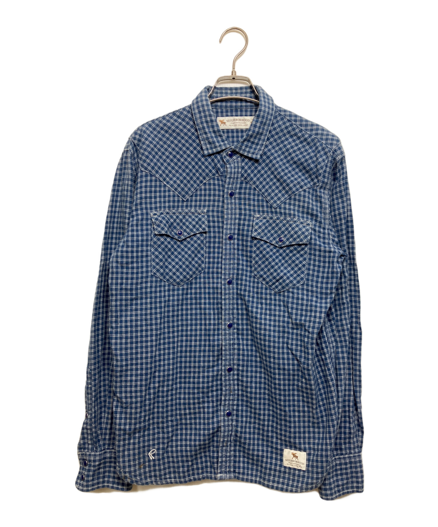 NEIGHBORHOOD - ネイバーフッド アーカイブ チェック 長袖シャツ 2 青 ブルー ☆AA★ 中古・古着通販】NEIGHBORHOOD (ネイバーフッド) ウエスタンチェック